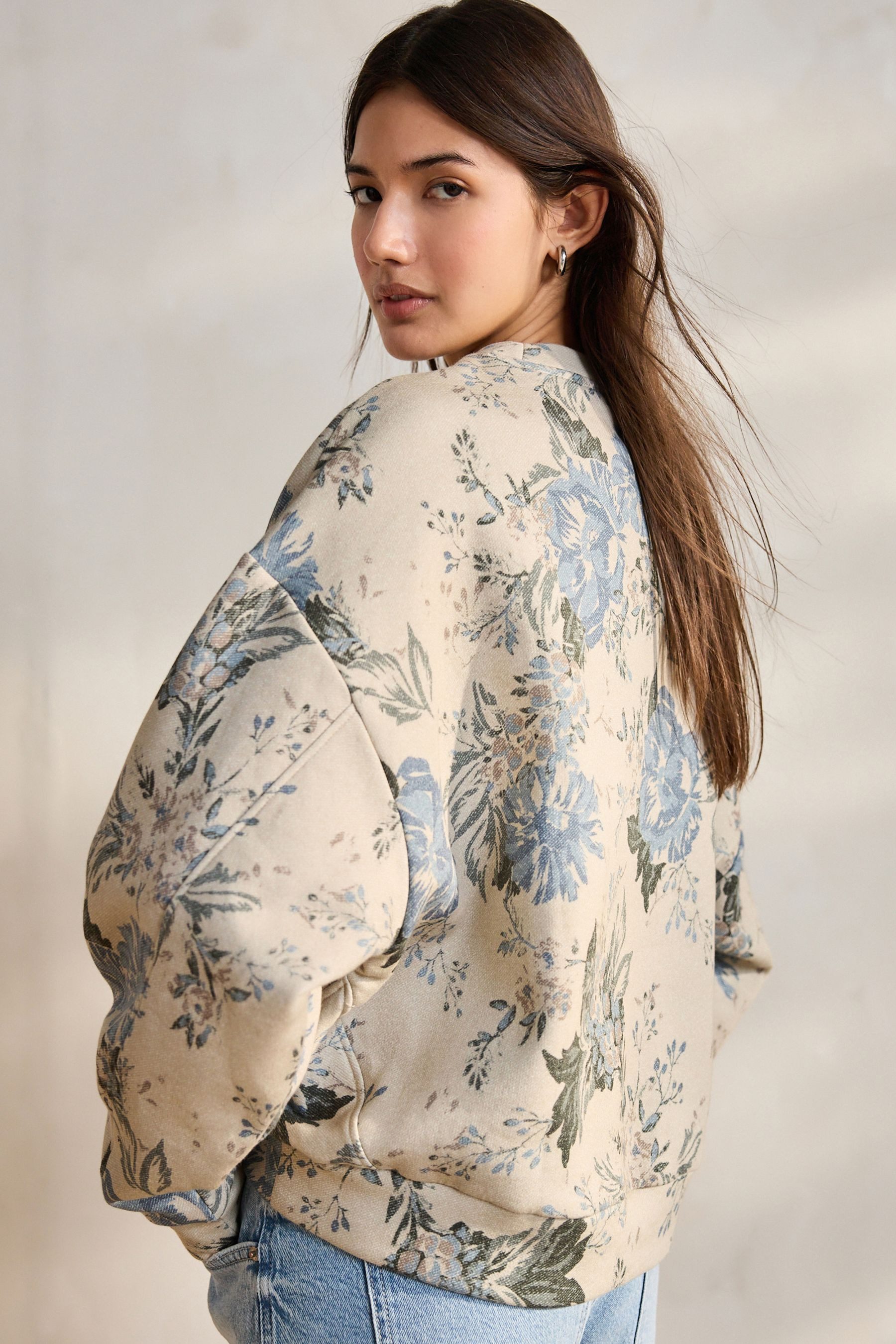 Next Sweater Sweatshirt mit durchgehendem Print günstig online kaufen