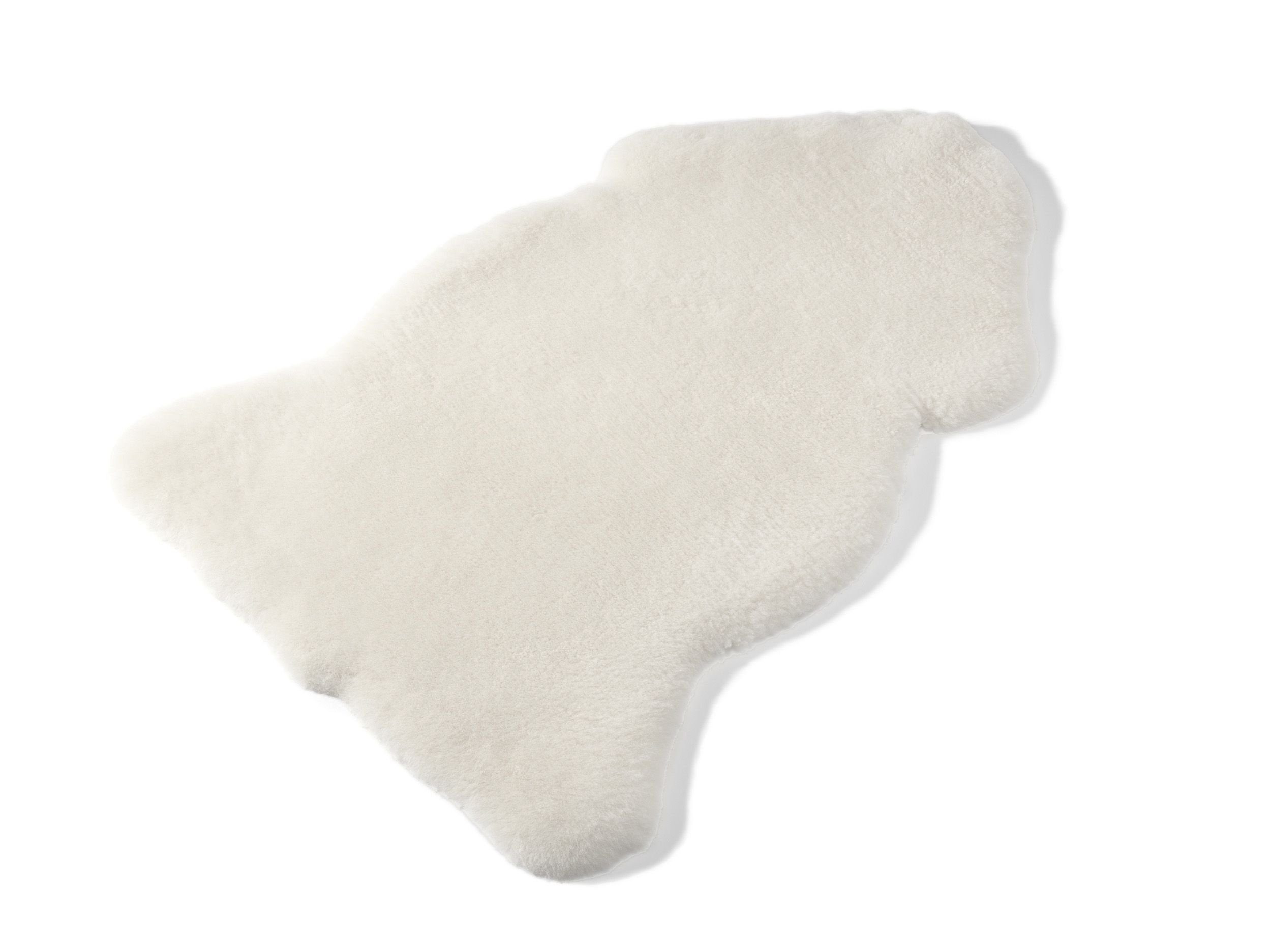 Babylammfell Baby Lammfell Exclusiv weiß, Hofbrucker seit 1948, Krabbelmatte Babyteppich aus 100% Lammfell pflanzlich gegerbt 90 cm