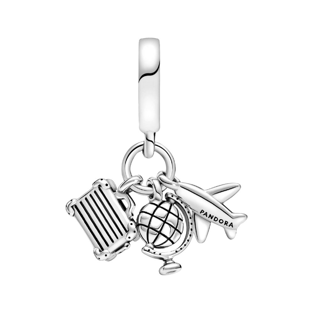 Pandora Charm-Einhänger 799435C01, Reisen, Herz, Liebe