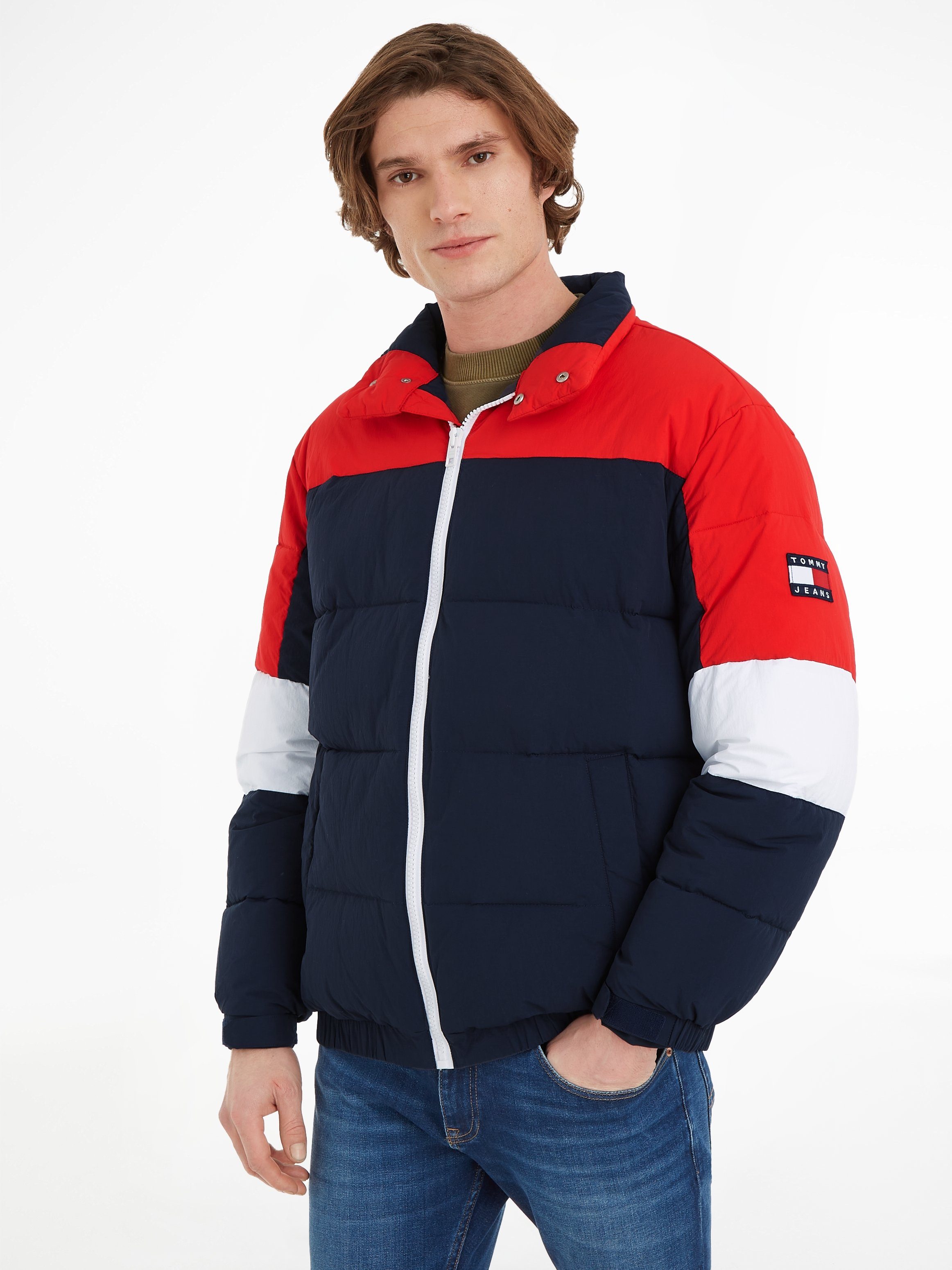 Tommy Jeans Steppjacke TJM RWB COLORBLOCK PUFFER