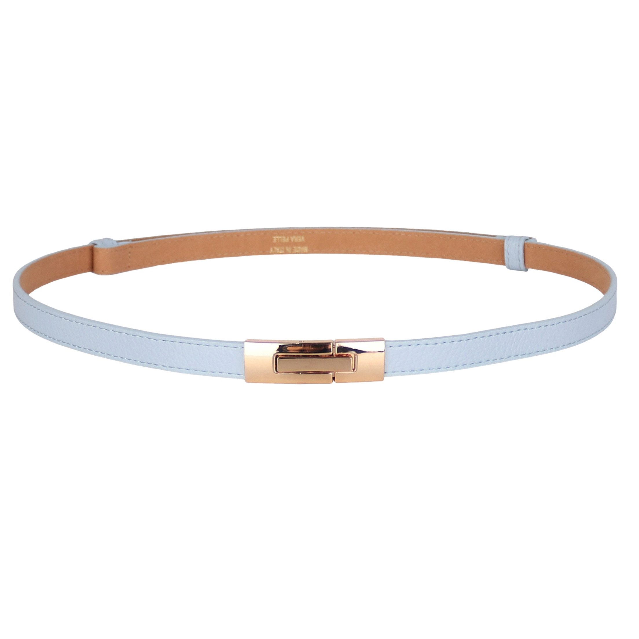 MIRROSI Ledergürtel Damen Gürtel Echtleder, Made in Italy, 18mm breit (Passt fast zu jeder Hosenschlaufe) Einheitsgröße (Geeignet für einen Hüftumfang von ca. 55 bis 100 cm)