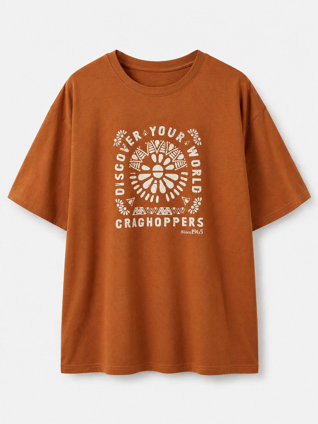 Craghoppers T-Shirt Craghoppers - Damen T-Shirt YAGO aus Bio Baumwolle, hazel