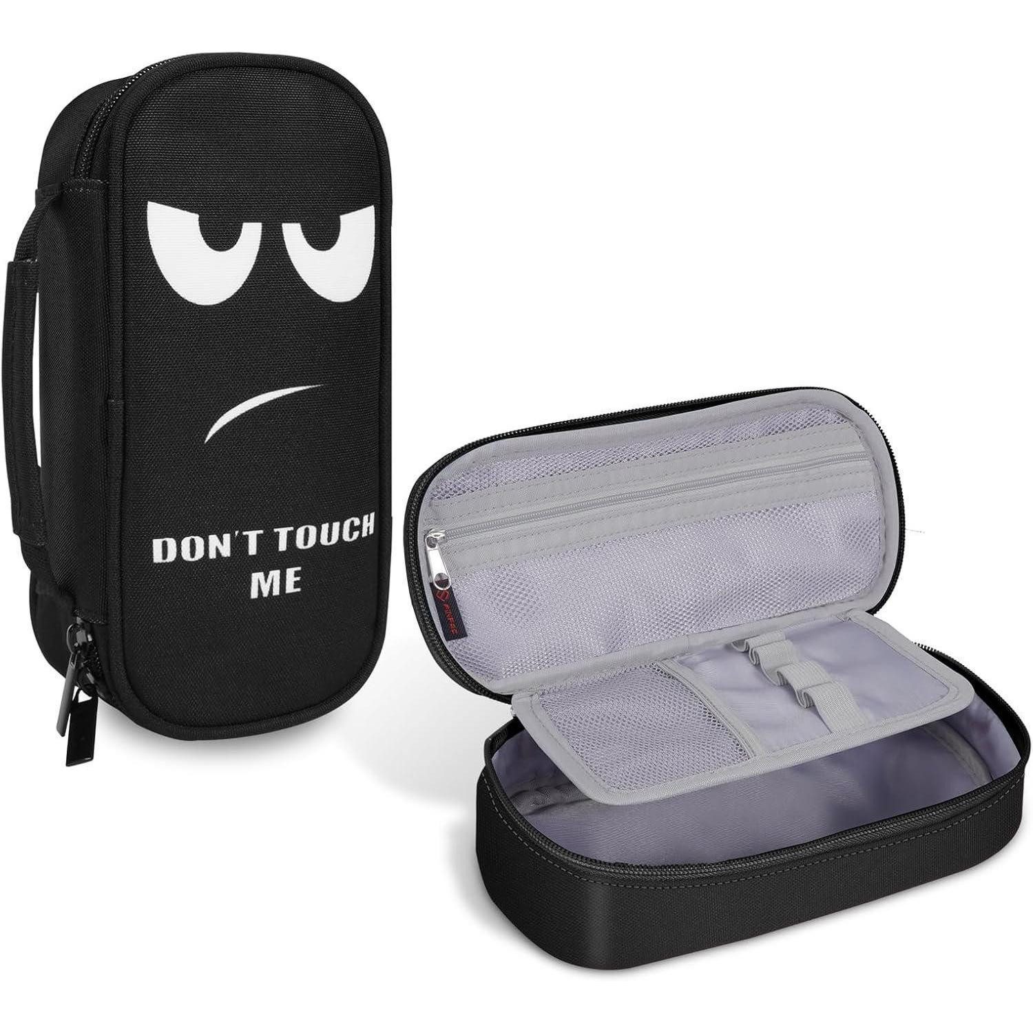 Federmäppchen Federmäppchen Federtasche Bleistift Schulmäppchen Don't Touch Einlagig