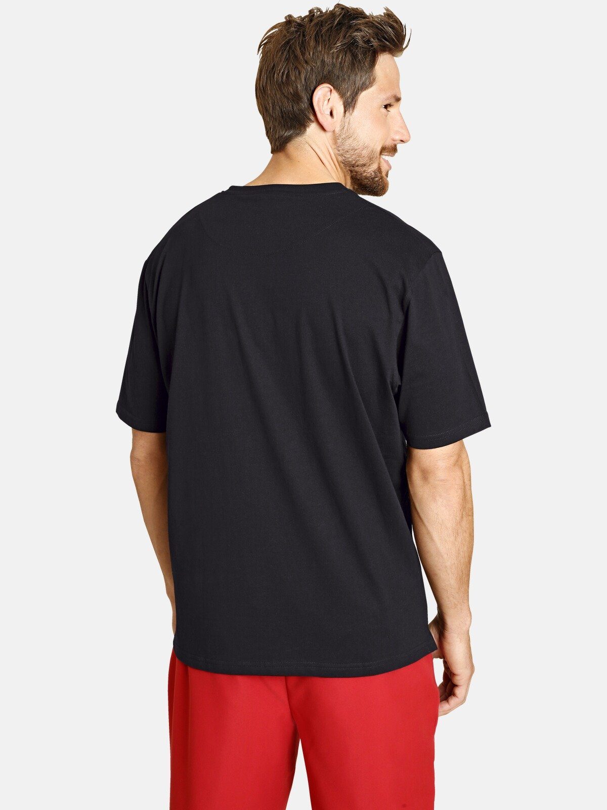 Jan Vanderstorm T-Shirt ERKE reine Baumwolle (2er-Pack) günstig online kaufen