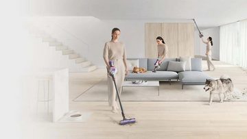 DYSON Akku-Hand-und Stielstaubsauger V8 (2023) Akkusauger Staubsauger, 425,00 W, Beutellos, Ladestation + Wandhalterung