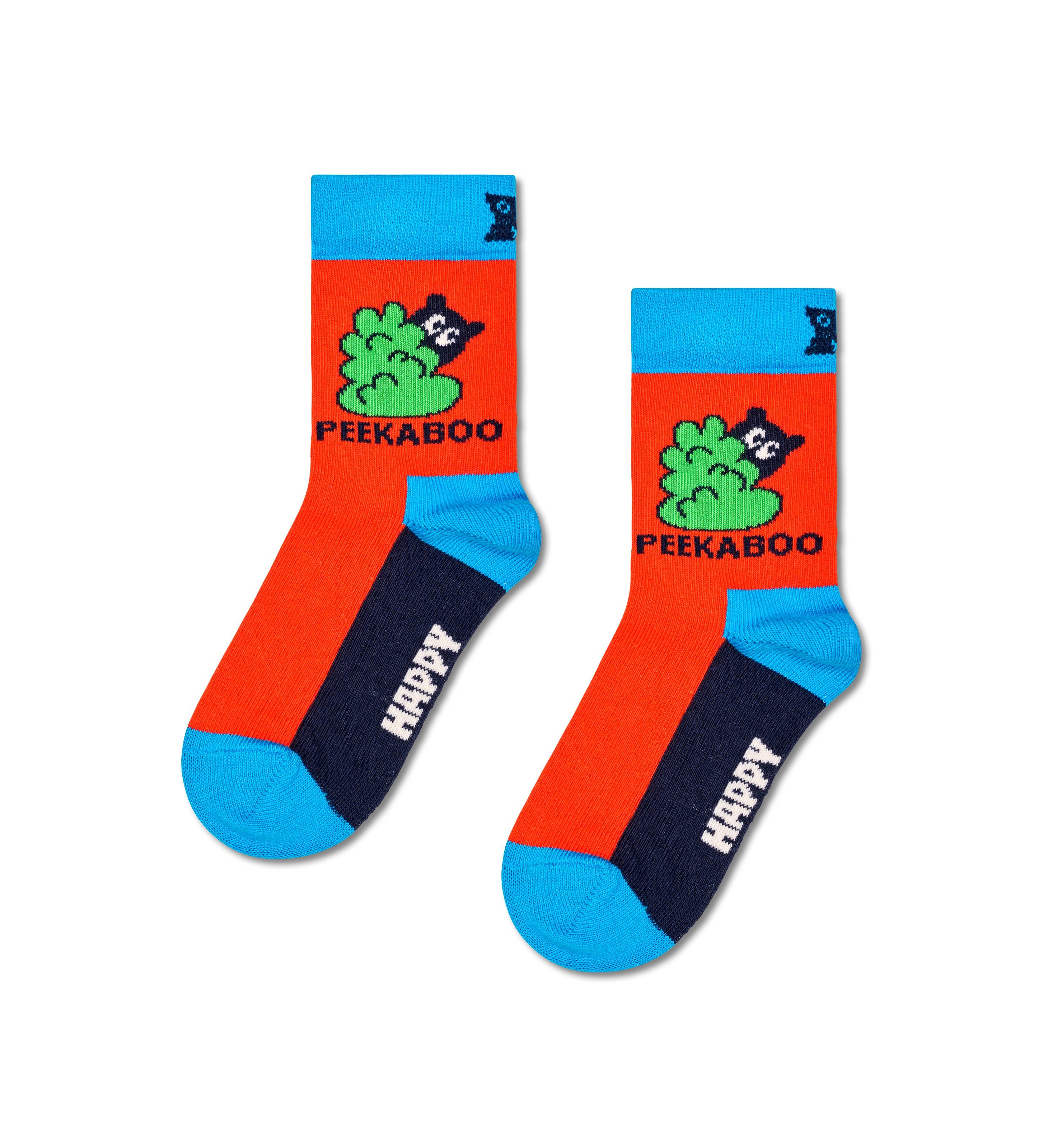 Peek-A-Boo Socken Set Happy Peekaboo Socks Gift (3-Paar)