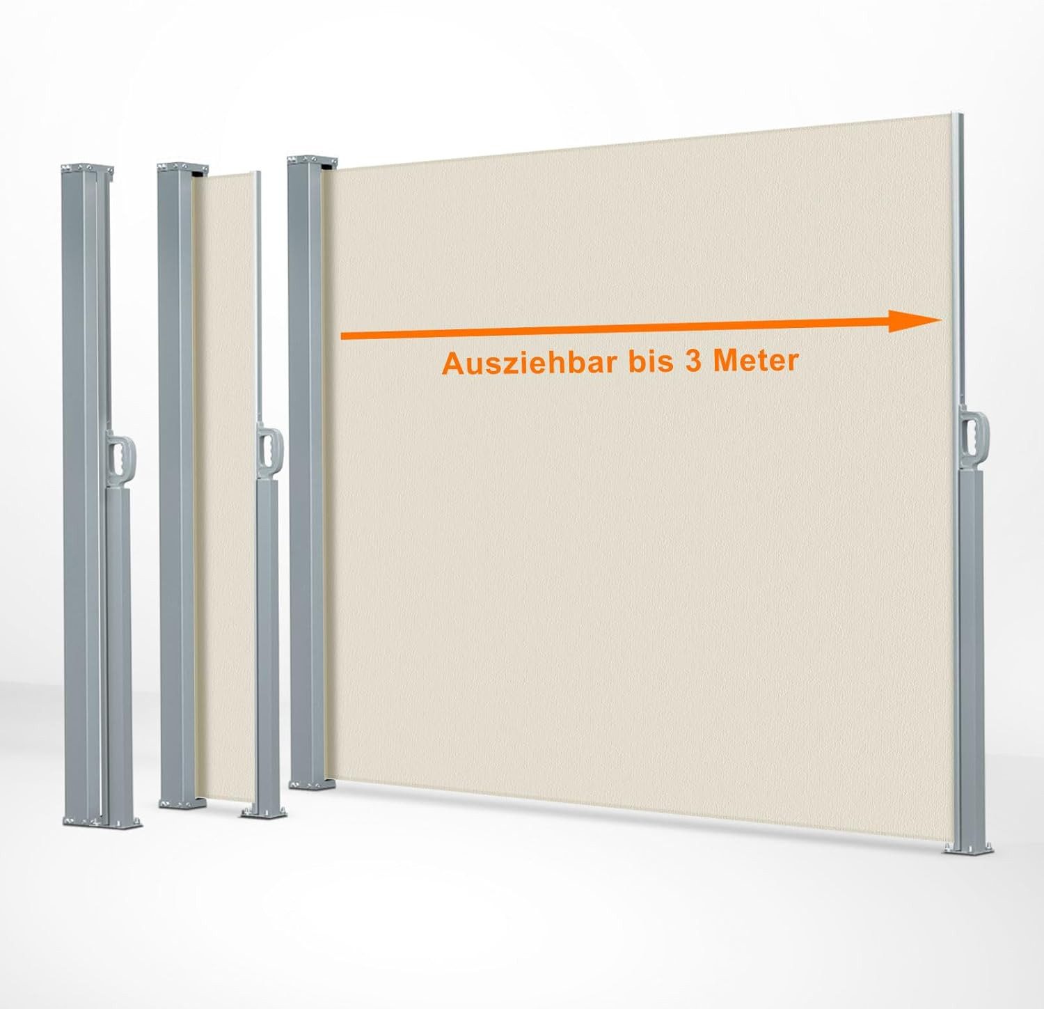 Kubus Seitenmarkise für Balkon und Terrasse, günstig online kaufen