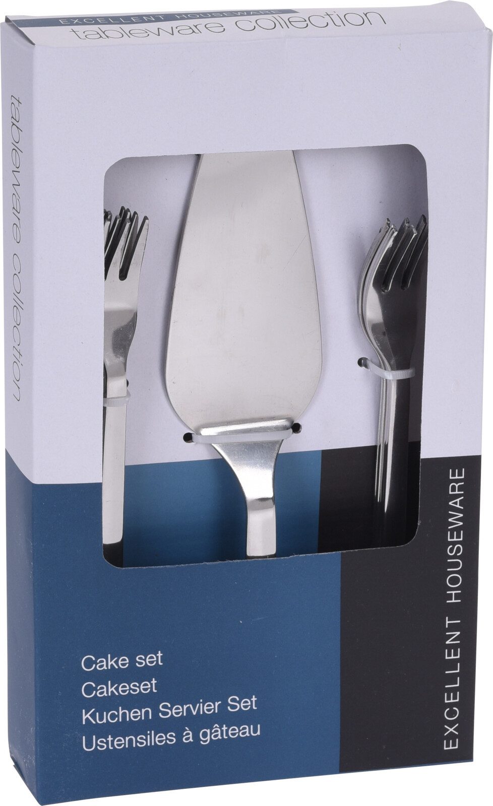 Koopman Tortenbodenheber Tortenheber Kuchenheber Gabel Edelstahl 9 Tlg. Set, 9tlg, Silberfarbend, Edelstahl, Spülmaschinenfest, Dessertset
