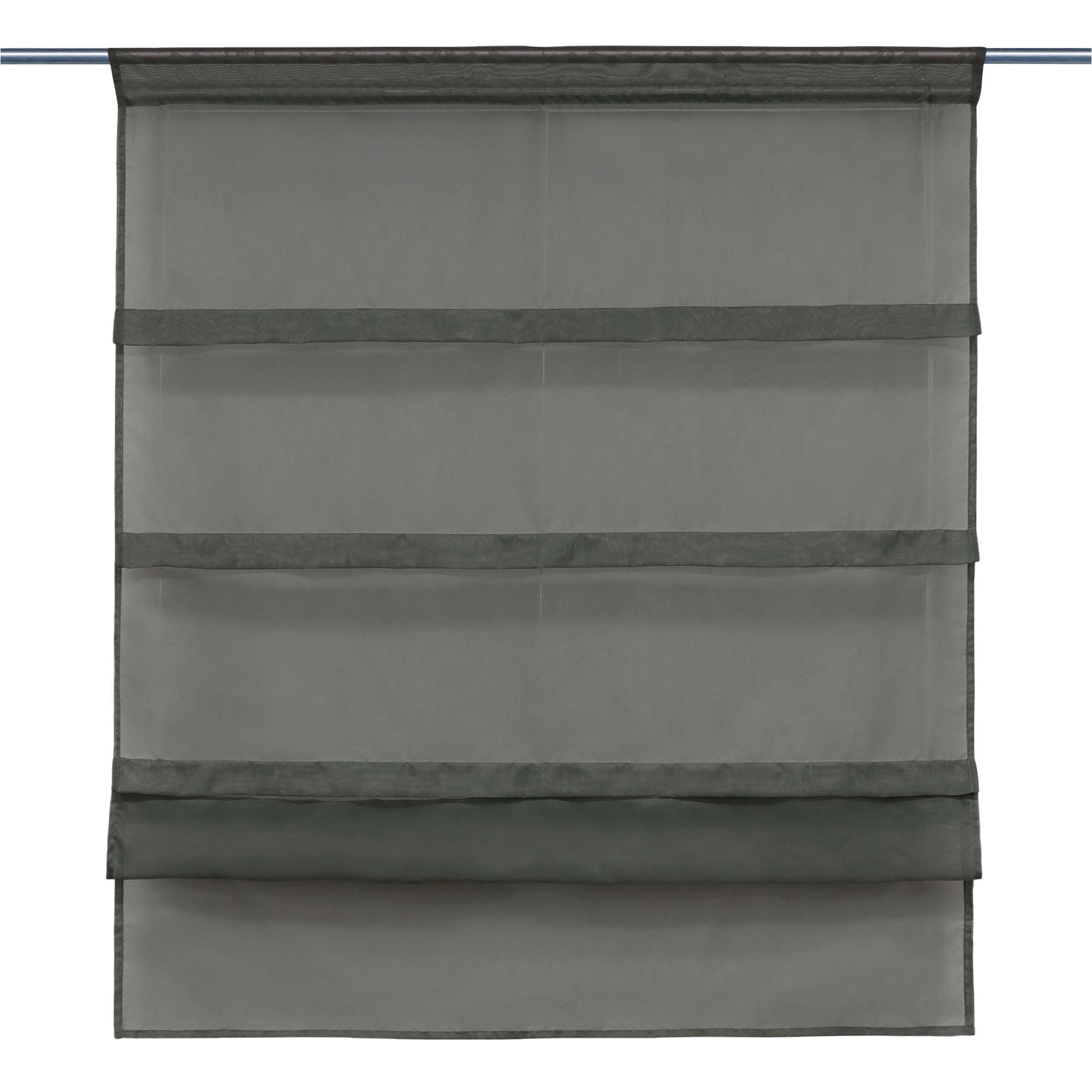 Joyswahl Raffrollo Oonagh, mit Stangendurchzug, Voile Uni, Bistrogardinen m günstig online kaufen