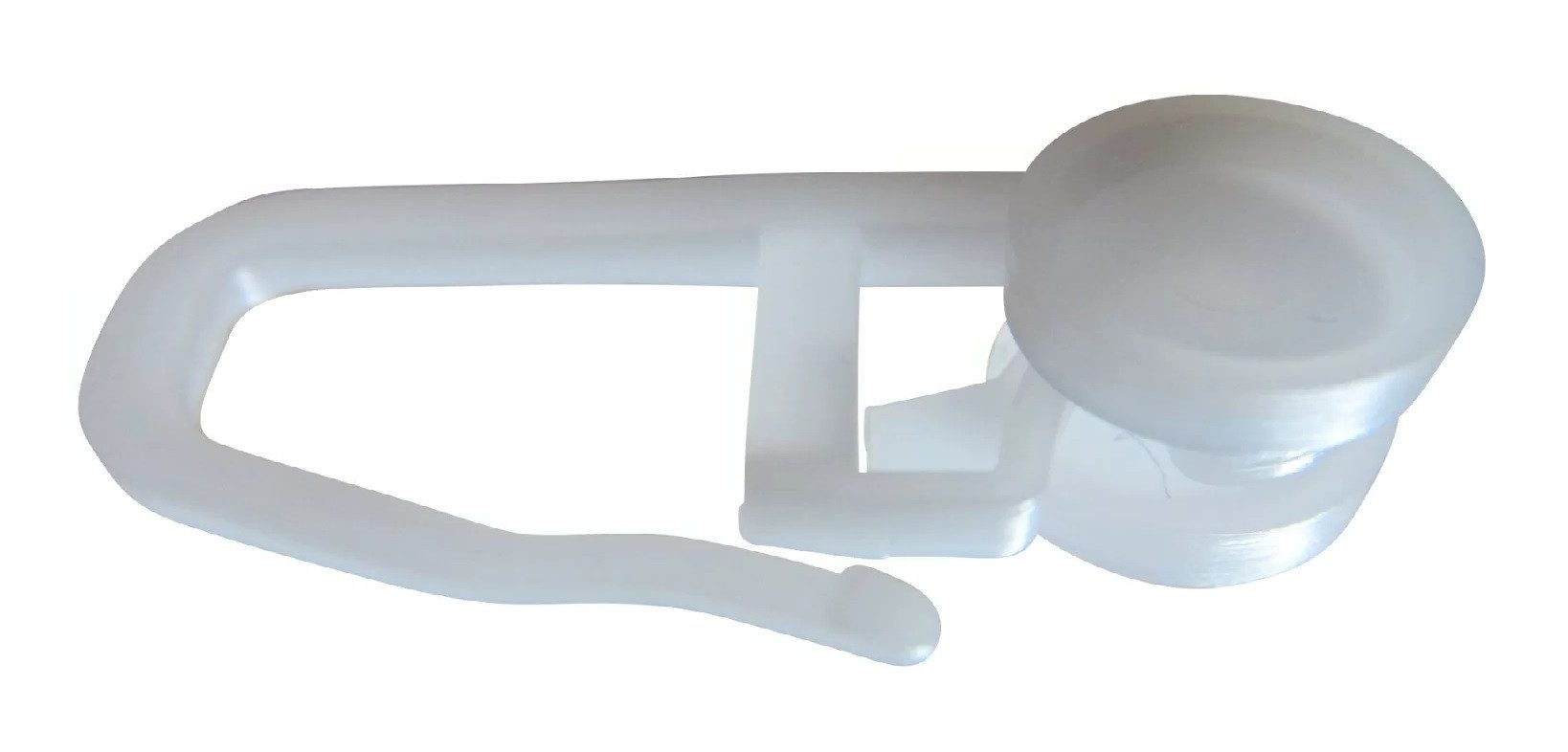 rewagi Gardinenröllchen Gardinengleiter mit Rolle Ø 7 mm, für 4 mm Laufnut, 100 Stück, Weiß, Gardinen, Gardinenschienen, Gardinenstangen, Innenlaufsysteme, Vorh – Bild 4 von 5