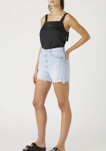 Calvin Klein Jeans Blusentop »Wide Straps Satin Top« mit Calvin Klein Jeans Micro Logo-Schriftzug