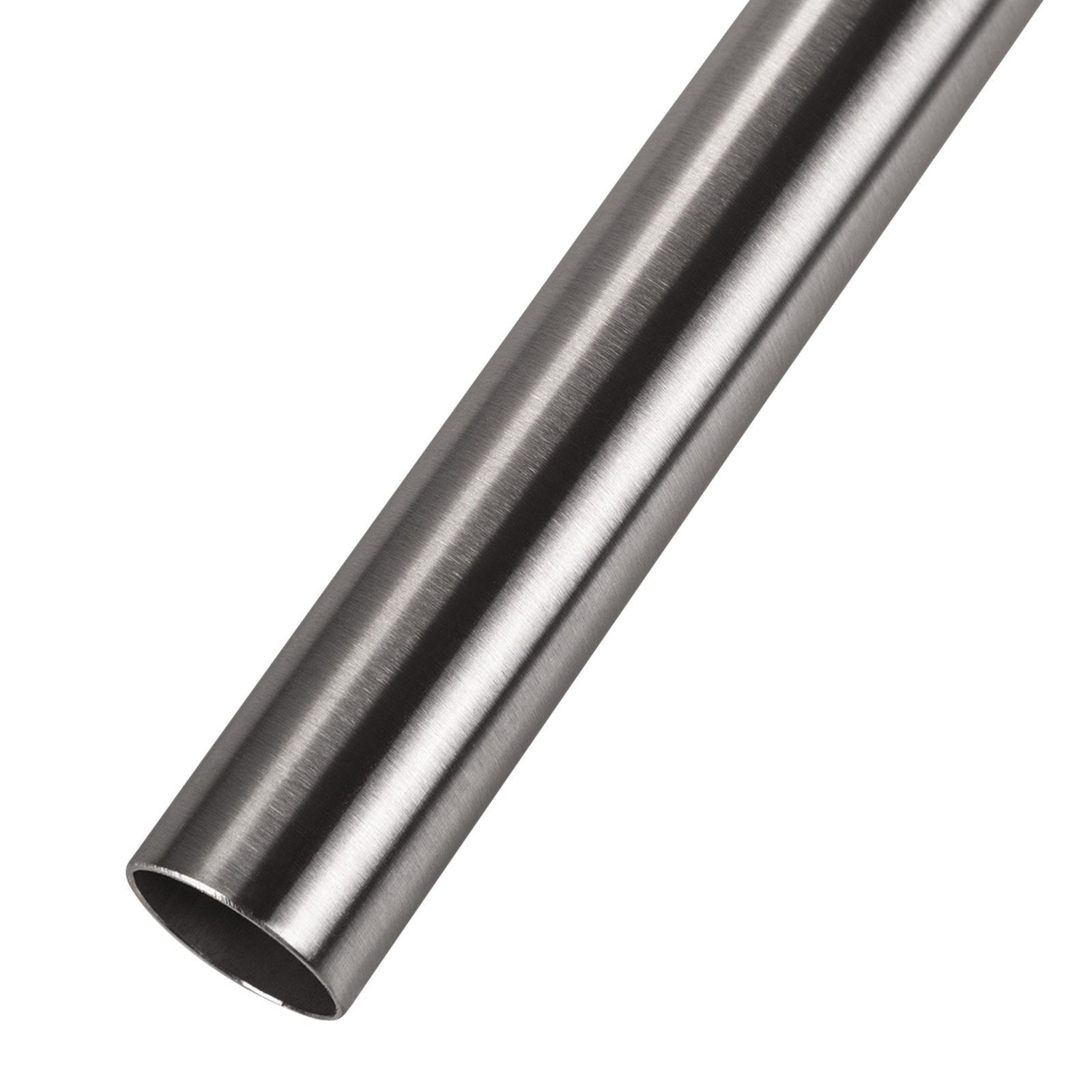 SO-TECH® Garderobenstange Schrankstange Ø 25 mm rund Edelstahl gebürstet, S günstig online kaufen