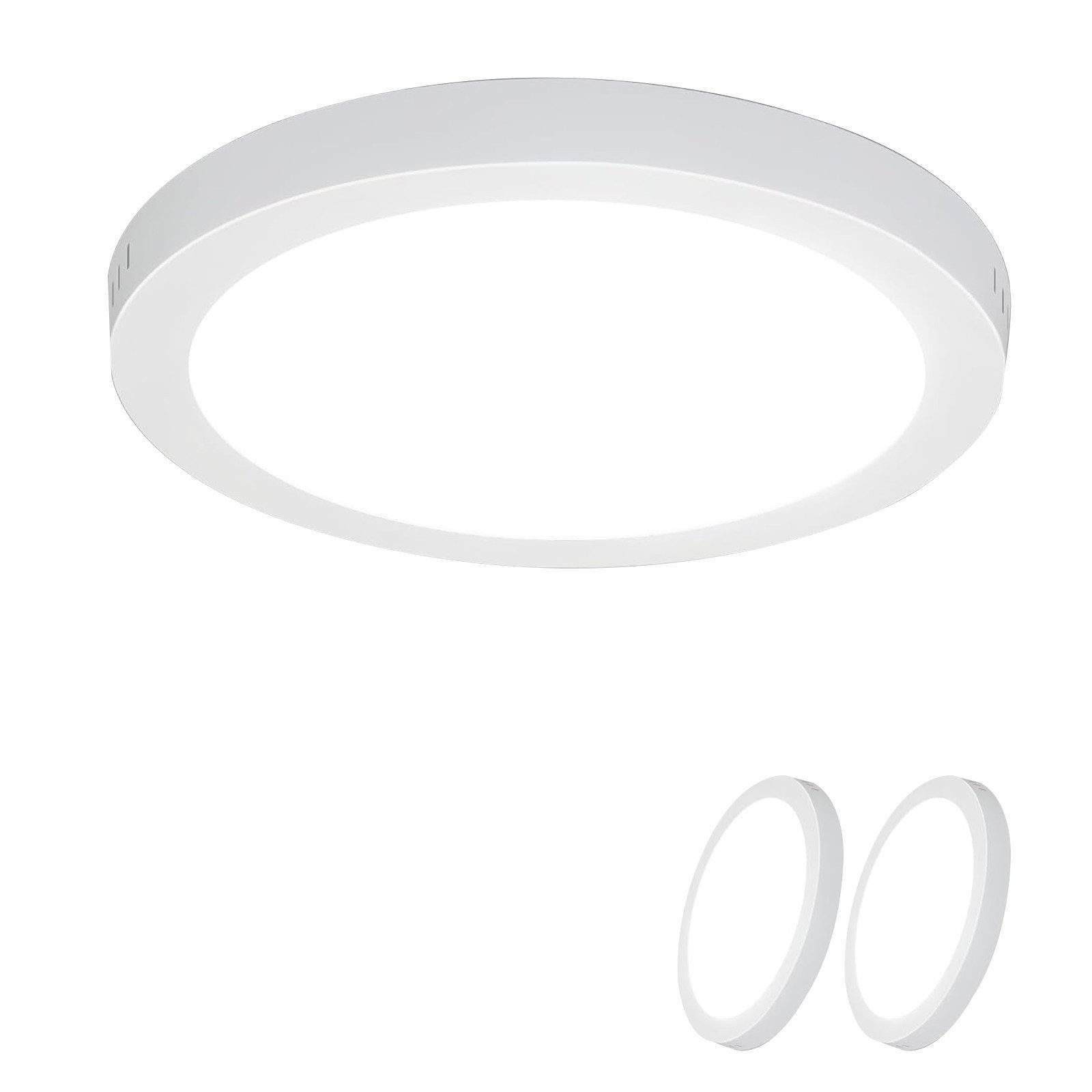 ZMH LED Deckenleuchte Wohnzimmer ∅23CM Weiß günstig online kaufen