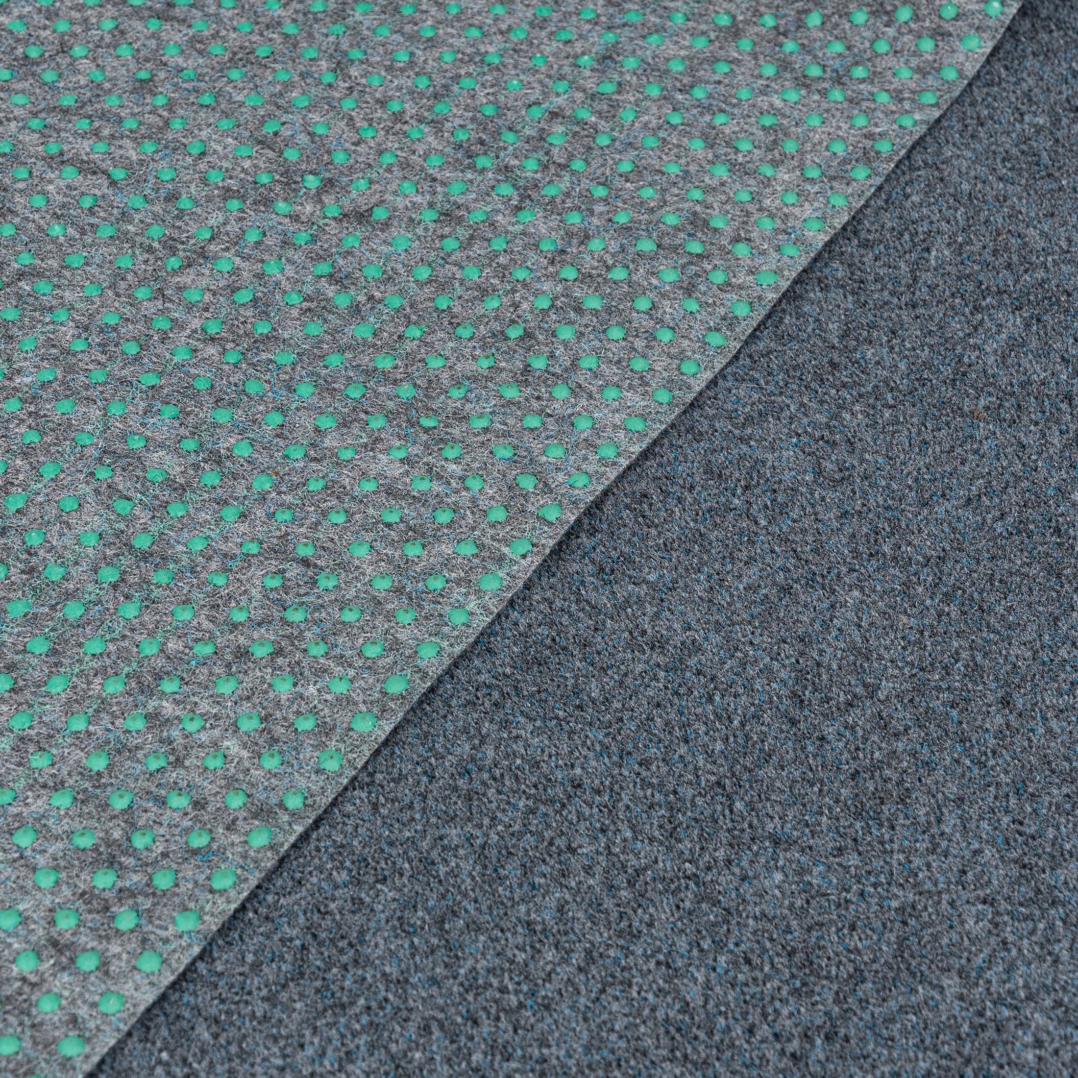 Mazovia Kunstrasen Kunstrasen mit Noppen, Meterware, Outdoor Grau Blau, 100 x 100 cm, UV-beständig,witterungsbeständig und wetterfest,für Balkone,Camping