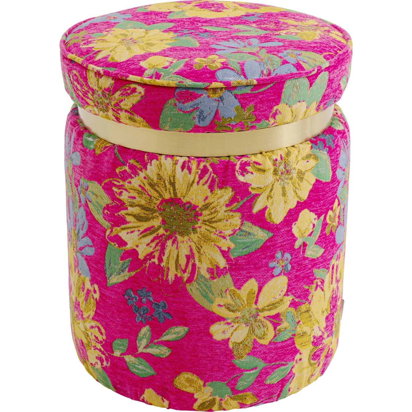 Kare Design Sitzhocker Flower Fever, Ø39cm