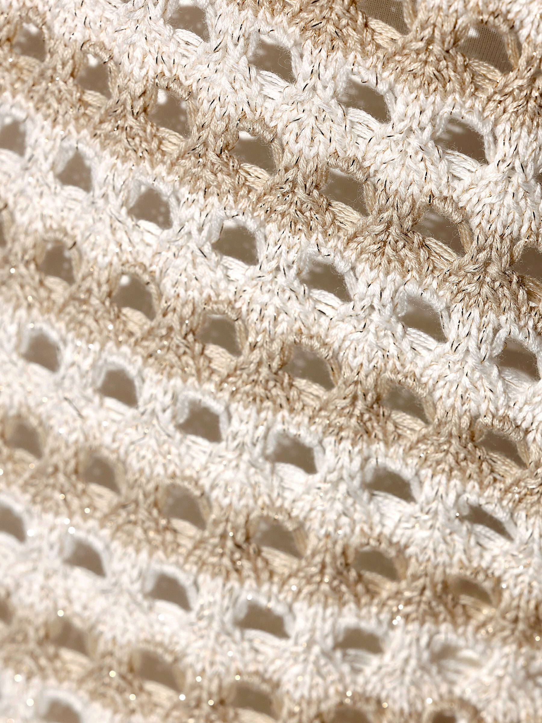creation L Strickpullover Lyocell-Viskose-Pullover Kurzarm Ajour