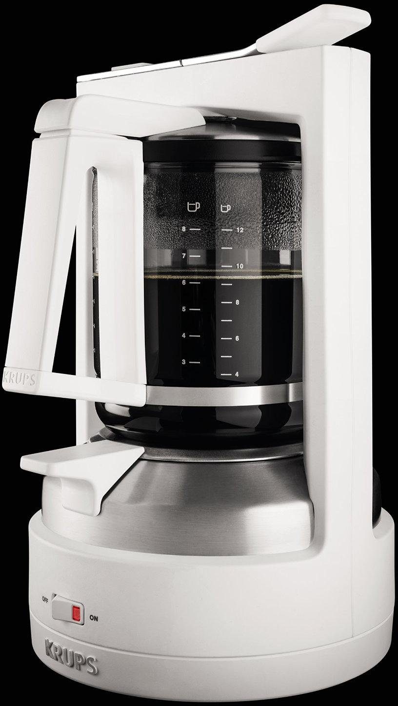 Kaffeekanne, Krups 1l Druckbrüh-Kaffeemaschine KM4682 T 8.2, Permanentfilter