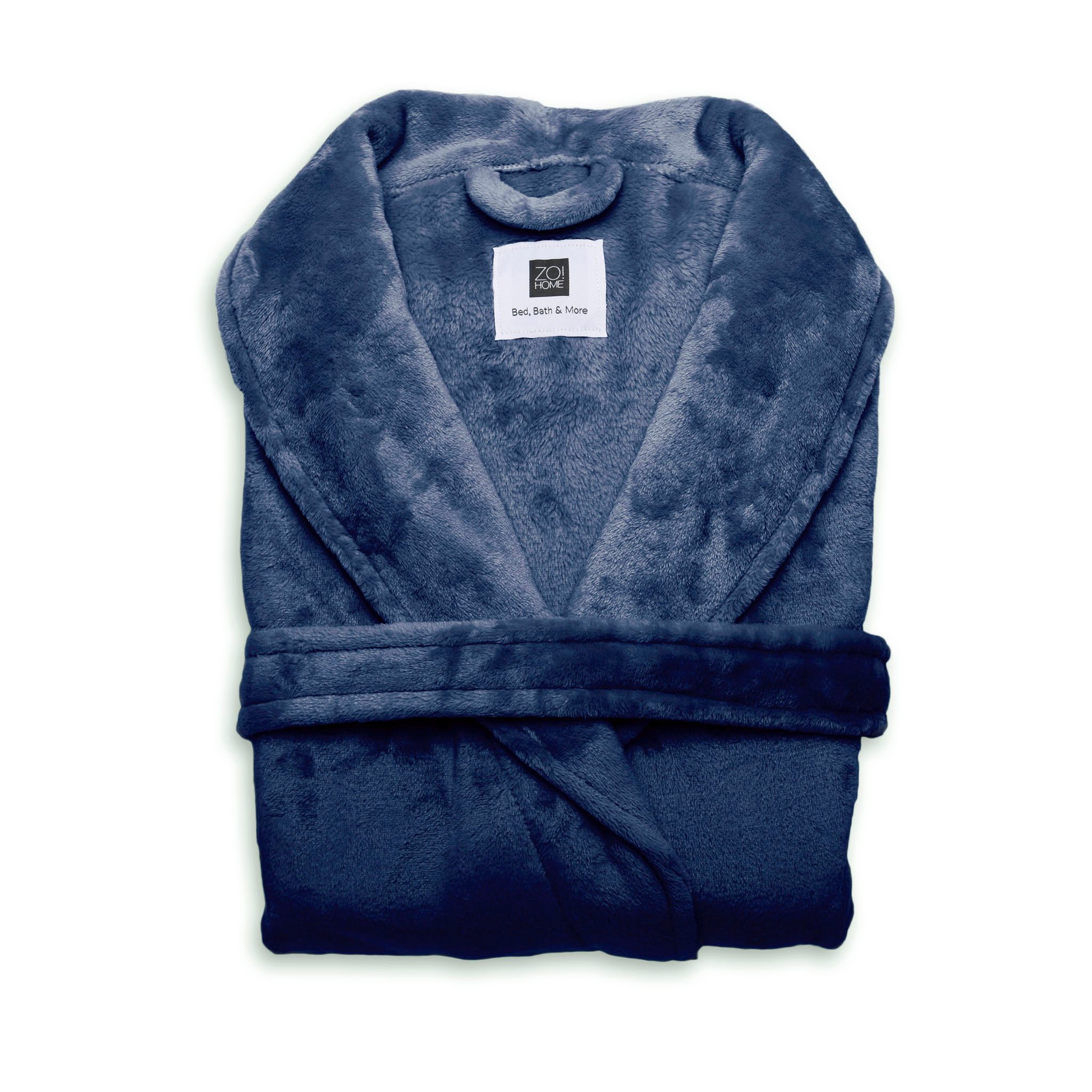 Heckett and Lane Badematte Cara Bademantel Lang L Indigo Blue L, Badematte Badteppich Duschvorleger Matte