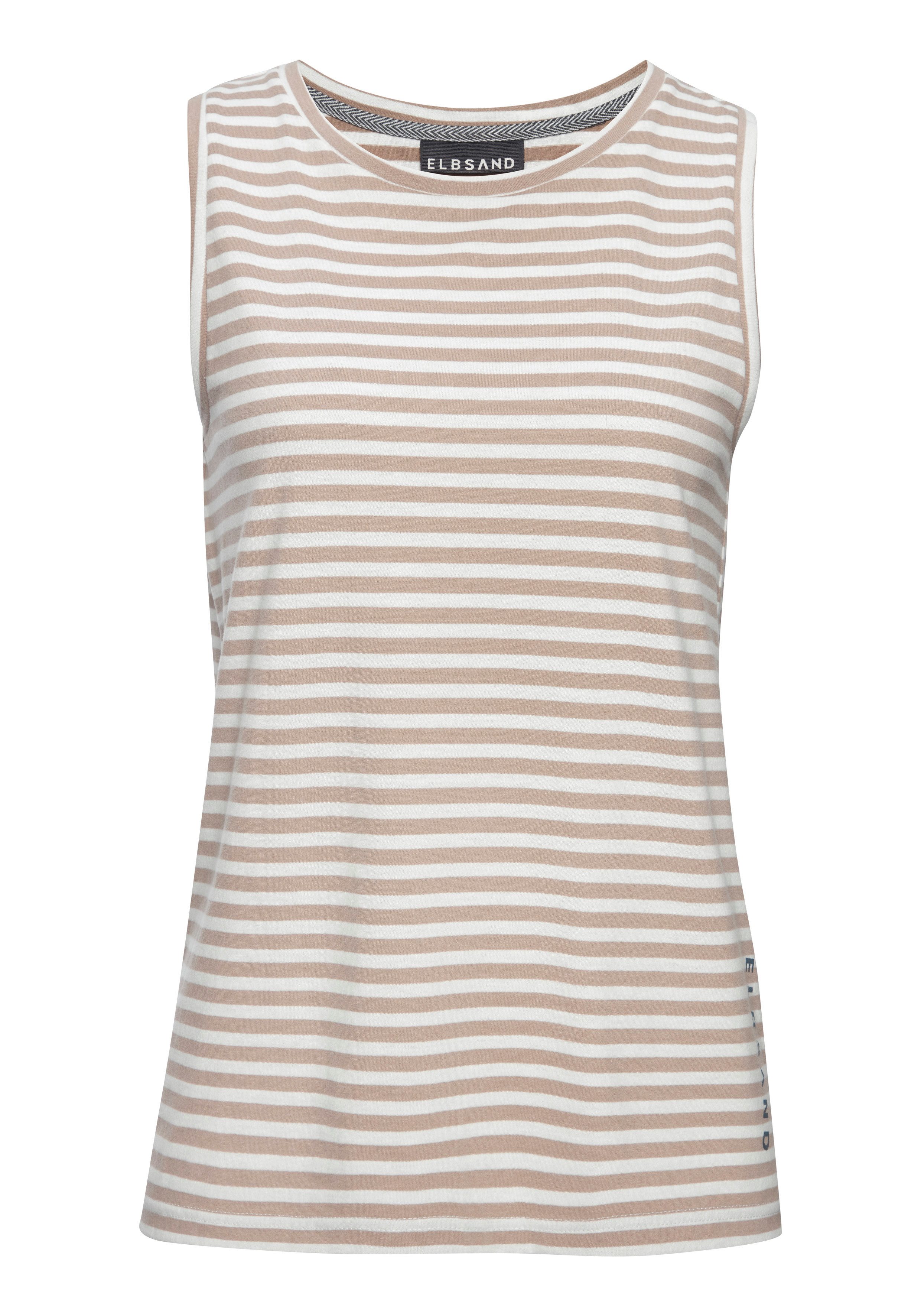 Elbsand Tanktop Maavi mit Streifenmuster. € 39,99