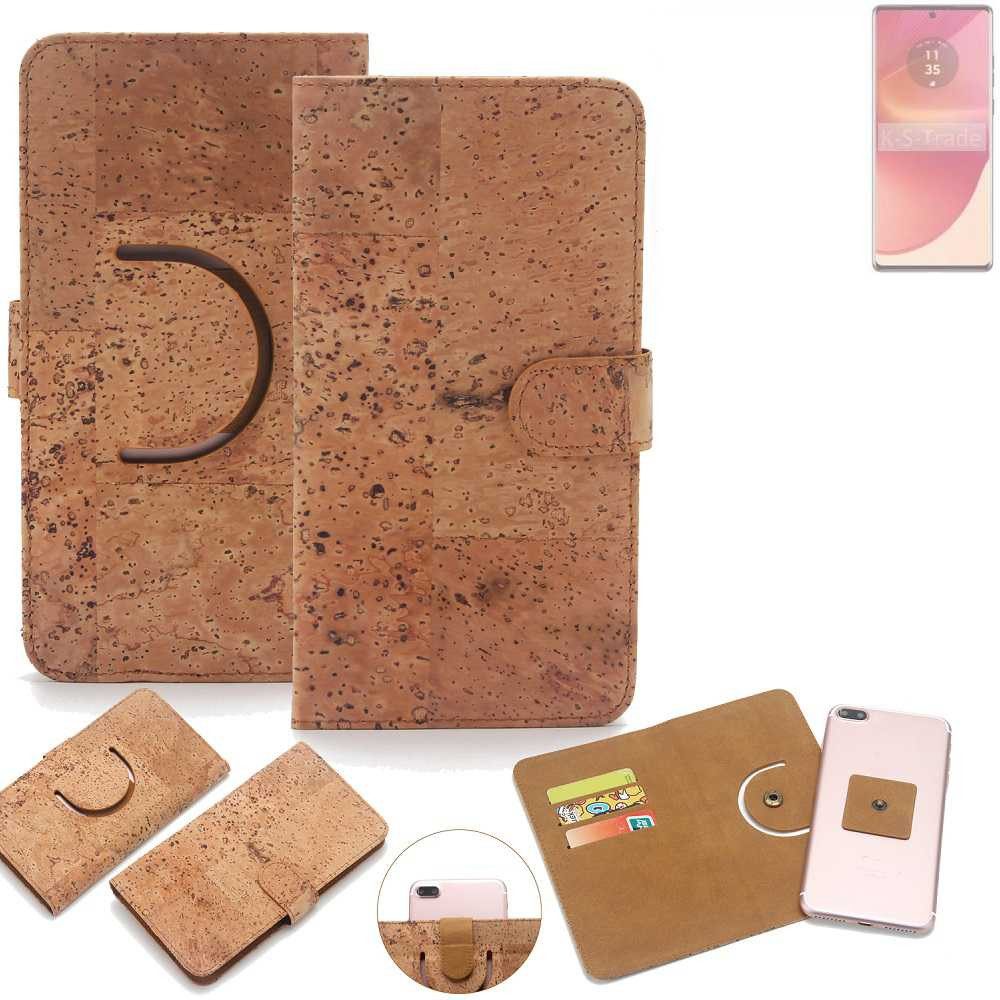 K-S-Trade Handyhülle für Motorola Edge 50 Fusion, Handy Hülle Schutz Hülle Handyhülle Schutzhülle Korkhülle