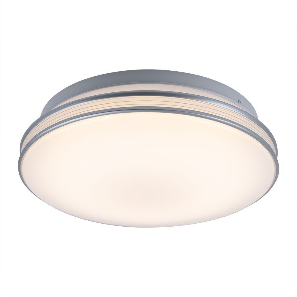 Esto LED Deckenleuchte, LED-Leuchtmittel fest verbaut, Warmweiß, Deckenleuchte Deckenlampe LED Wohnzimmerleuchte weiß rund D 29,3 cm