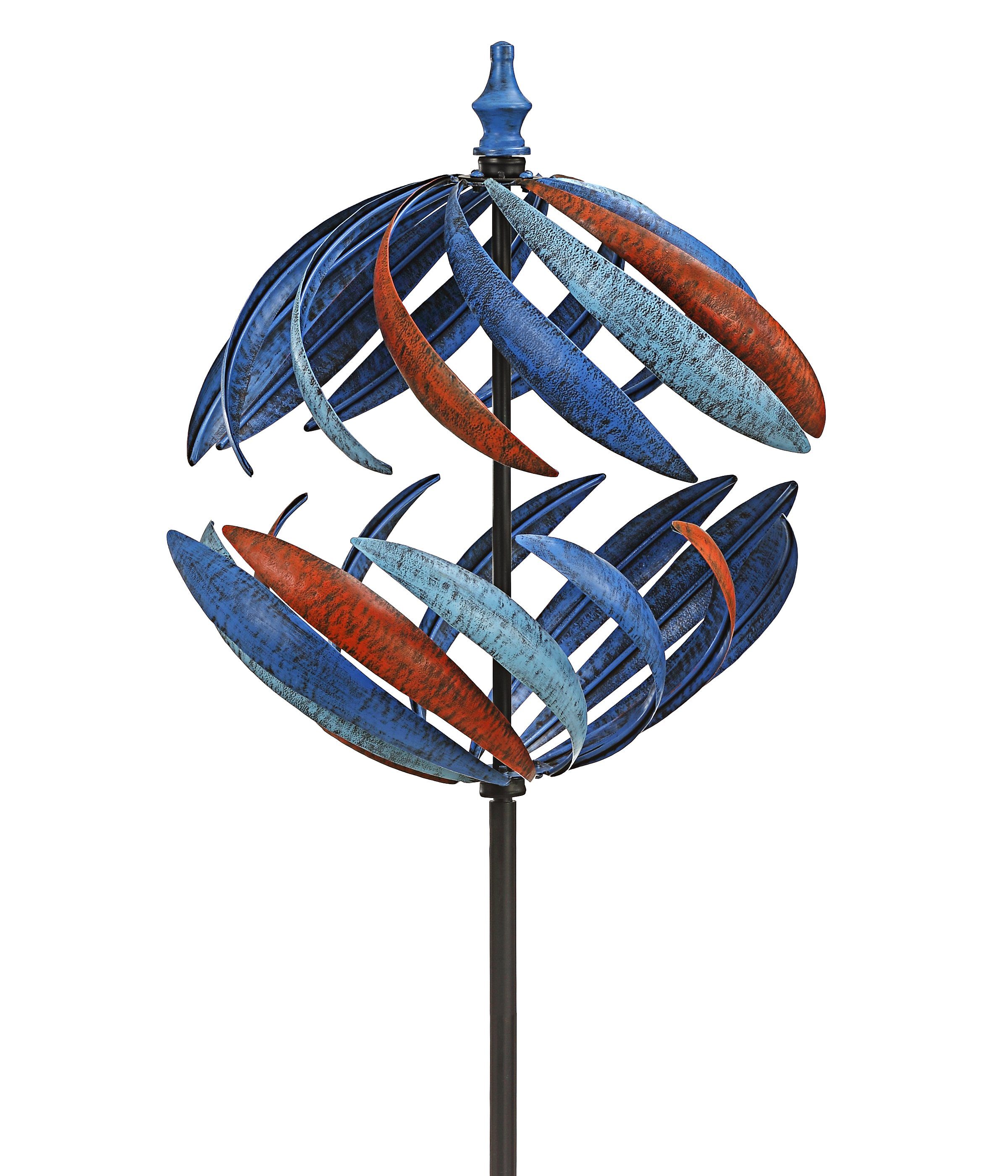 Dehner Gartenstecker »RiesenWindrad Globe, Ø 46 cm, Höhe 186 cm