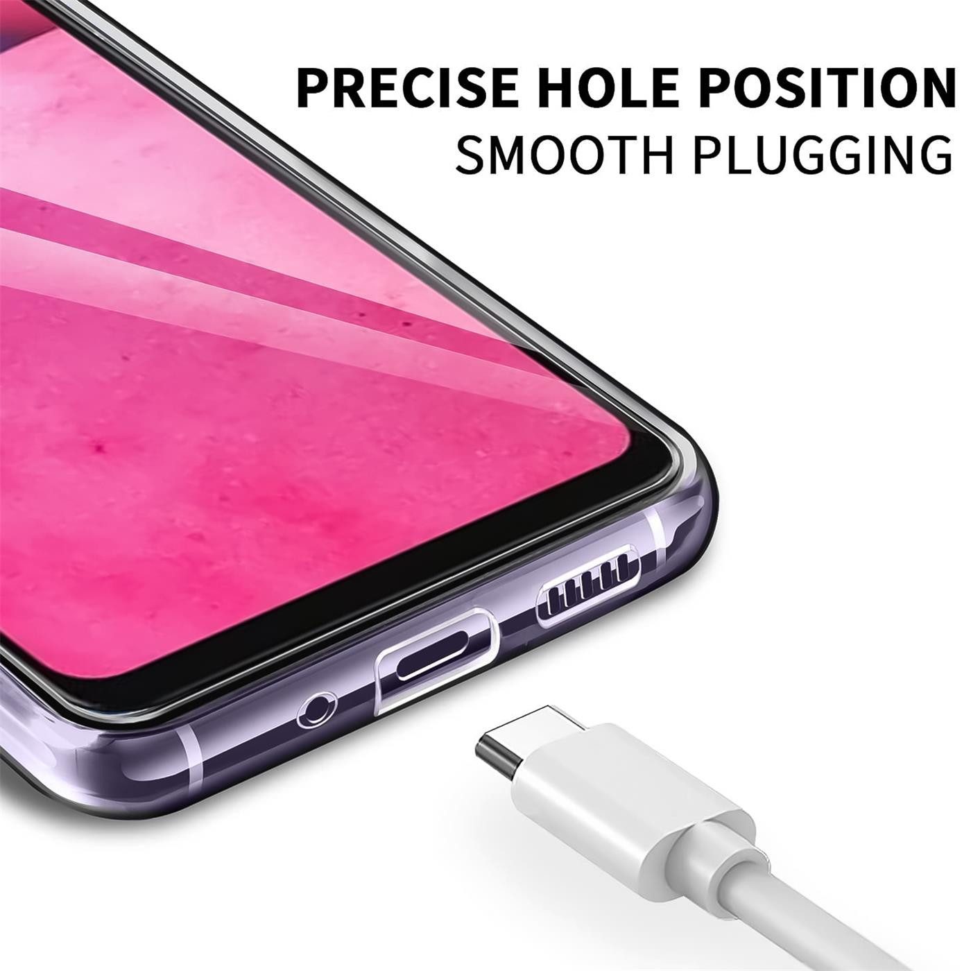 CoolGadget Handyhülle Silikon Handy Hülle Slim für Samsung Galaxy A33 5G 6,4 Zoll, dünne TPU Schutzhülle Case in transparent / durchsichtig – Bild 4 von 5