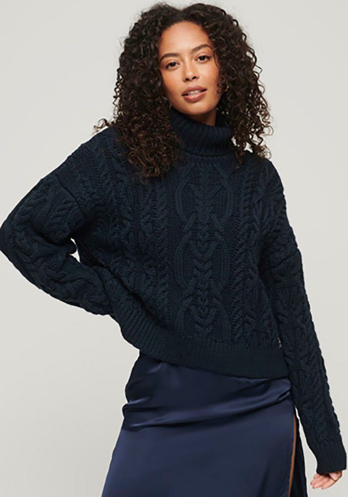Superdry Strickpullover VINTAGE HIGH NECK CABLE günstig online kaufen