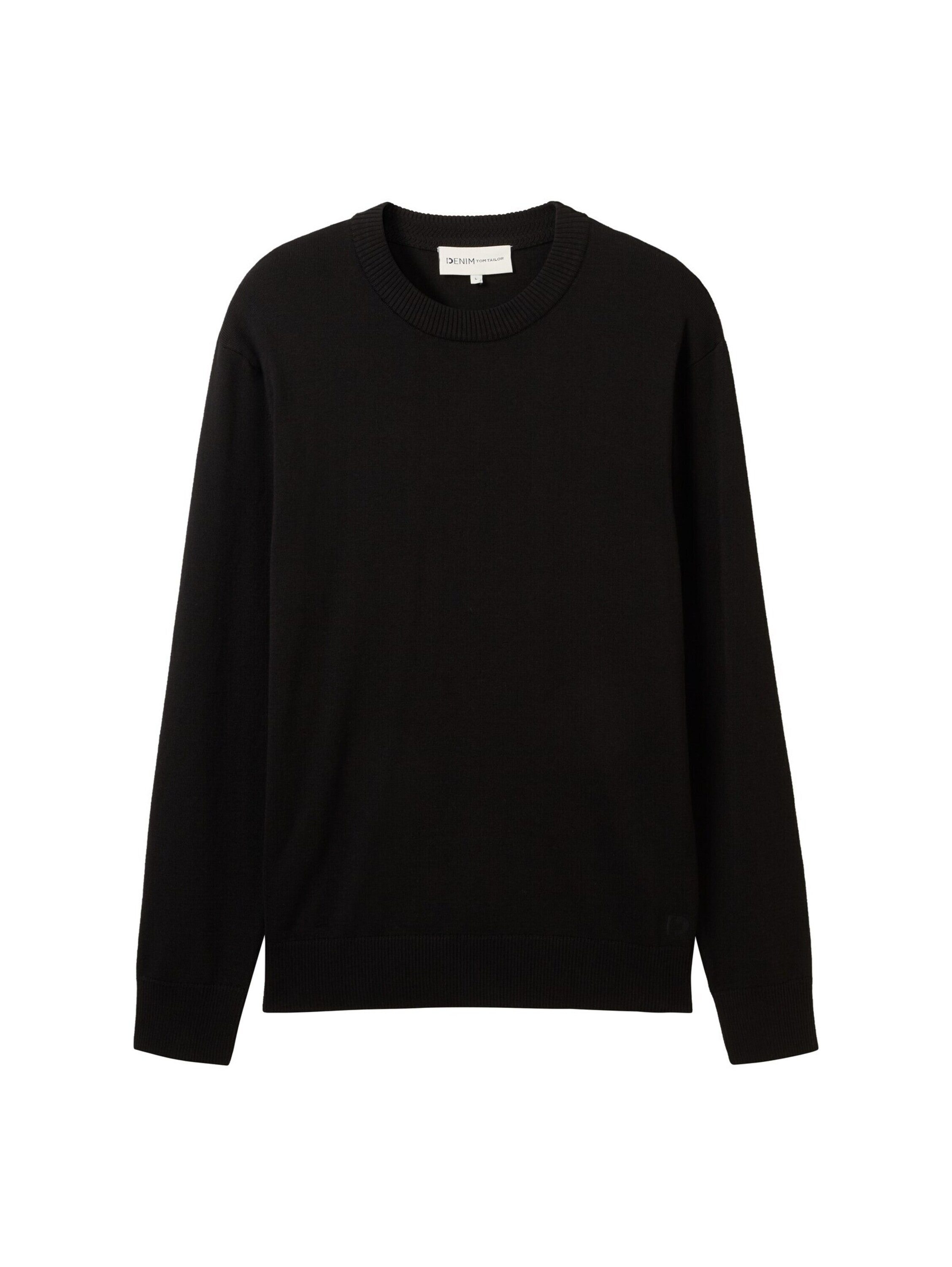 TOM TAILOR Denim Strickpullover in melierter günstig online kaufen