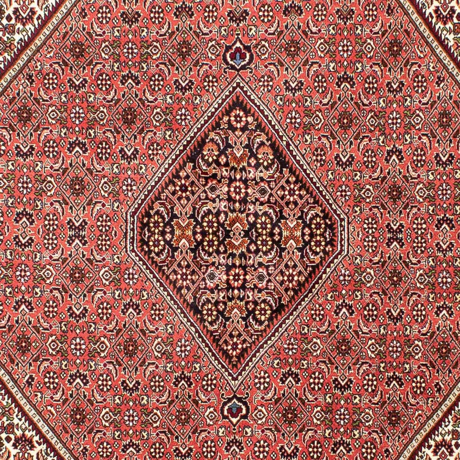 Orientteppich Perser - Bidjar - x 15 Wohnzimmer, rechteckig, Handgeknüpft, - Einzelstück morgenland, Höhe: 174 cm hellrot, Zertifikat 243 mm, mit