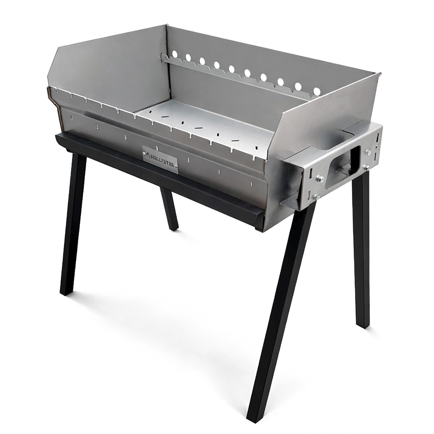 Grillpeter Holzkohlegrill Profi Mangal Altan 70 Schaschlikgrill 3mm Edelstahl