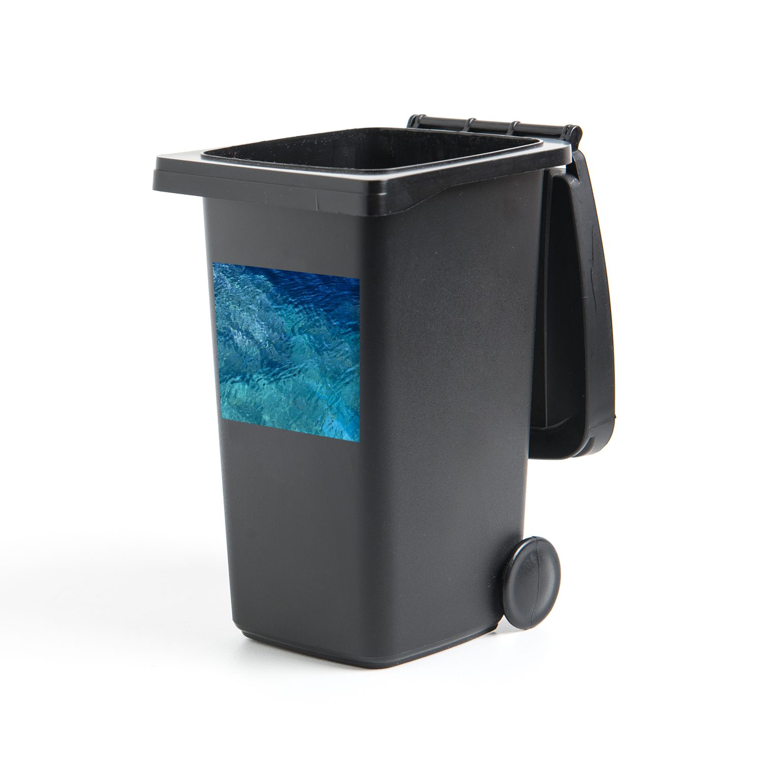 MuchoWow Wandsticker Meer - Golf Mülleimer-aufkleber, Wasser Sticker, - (1 Mülltonne, Container, St), Abfalbehälter