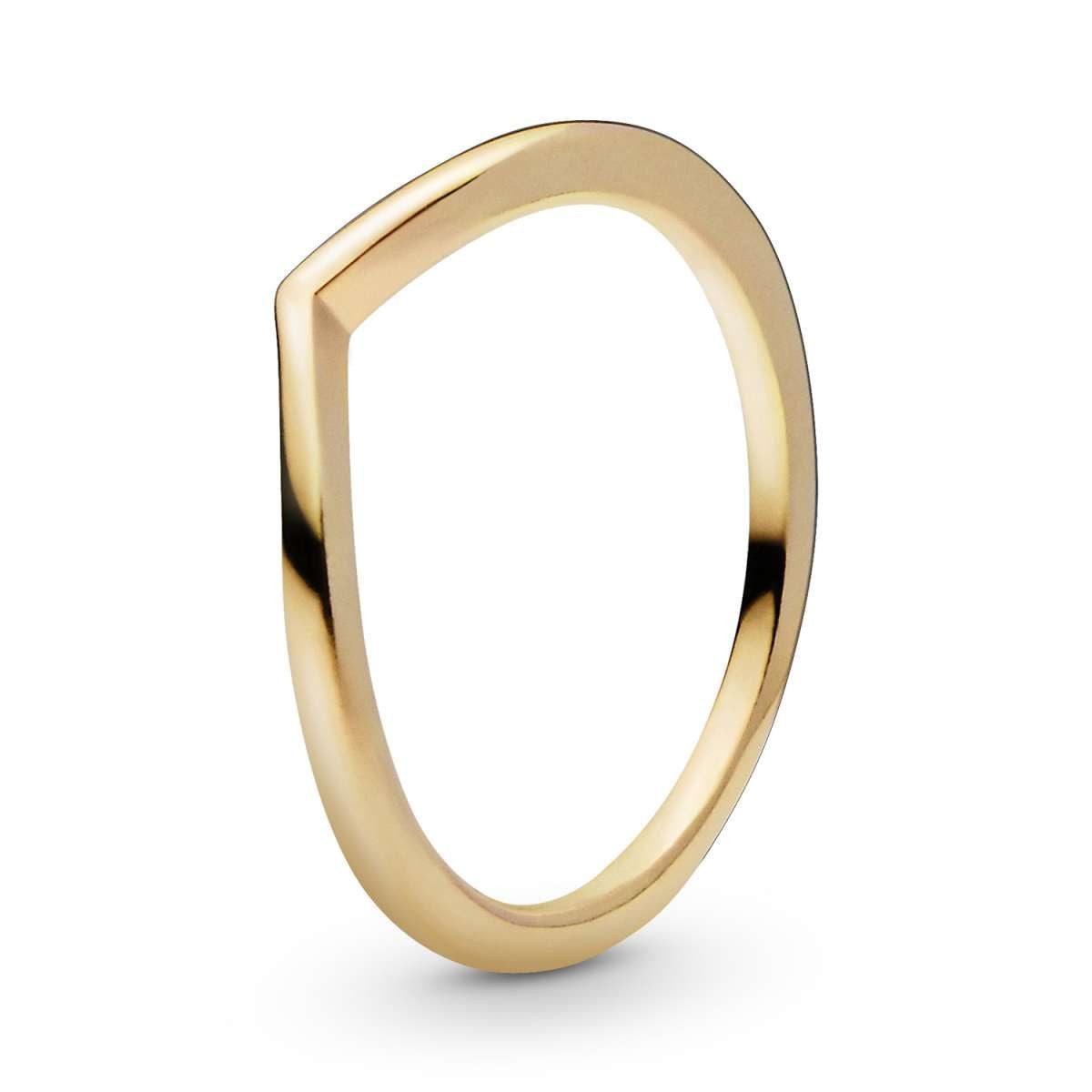 Pandora Fingerring 168742C00, Damenring Wishbone Goldfarben