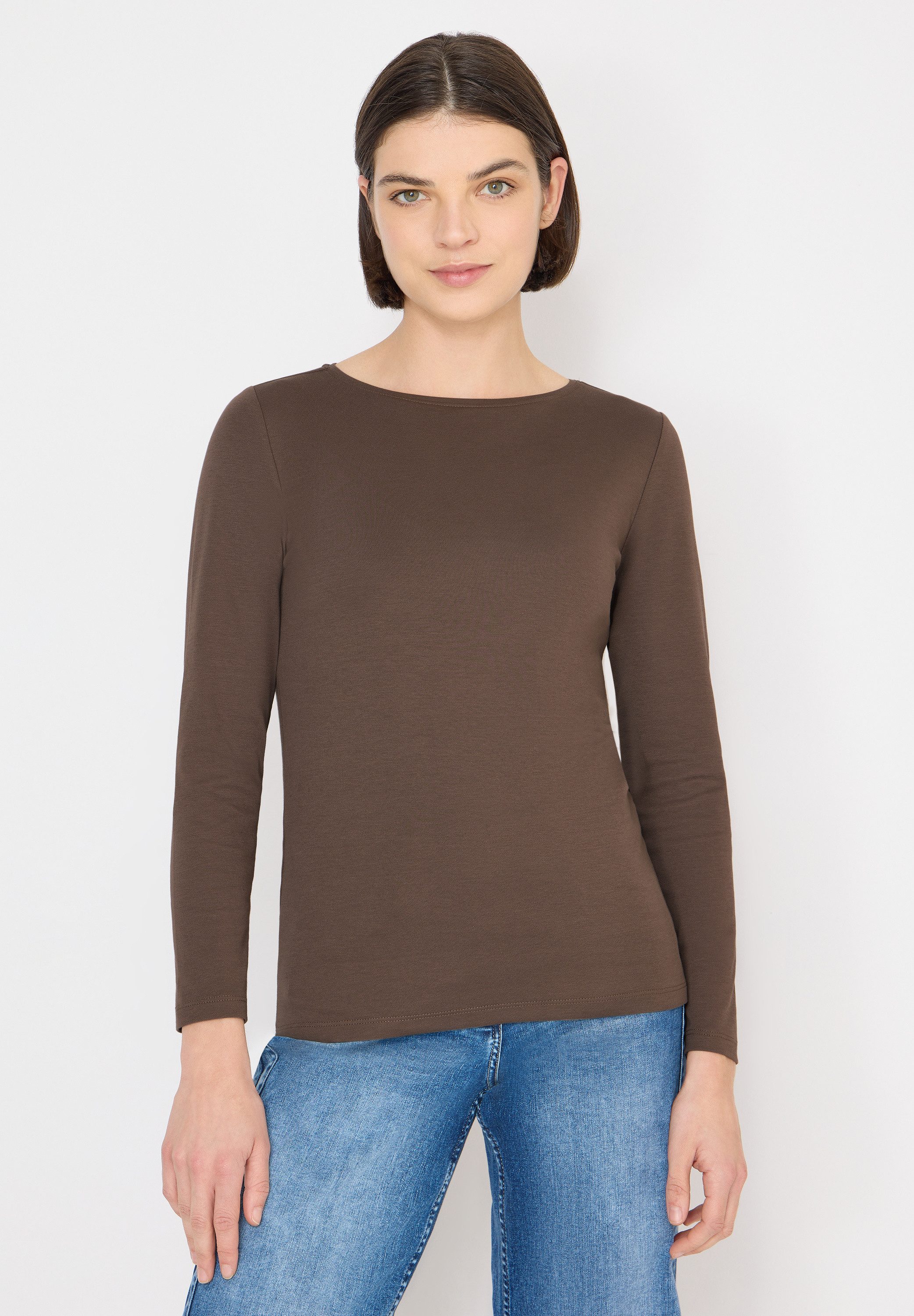 CECIL Langarmshirt aus reiner Baumwolle