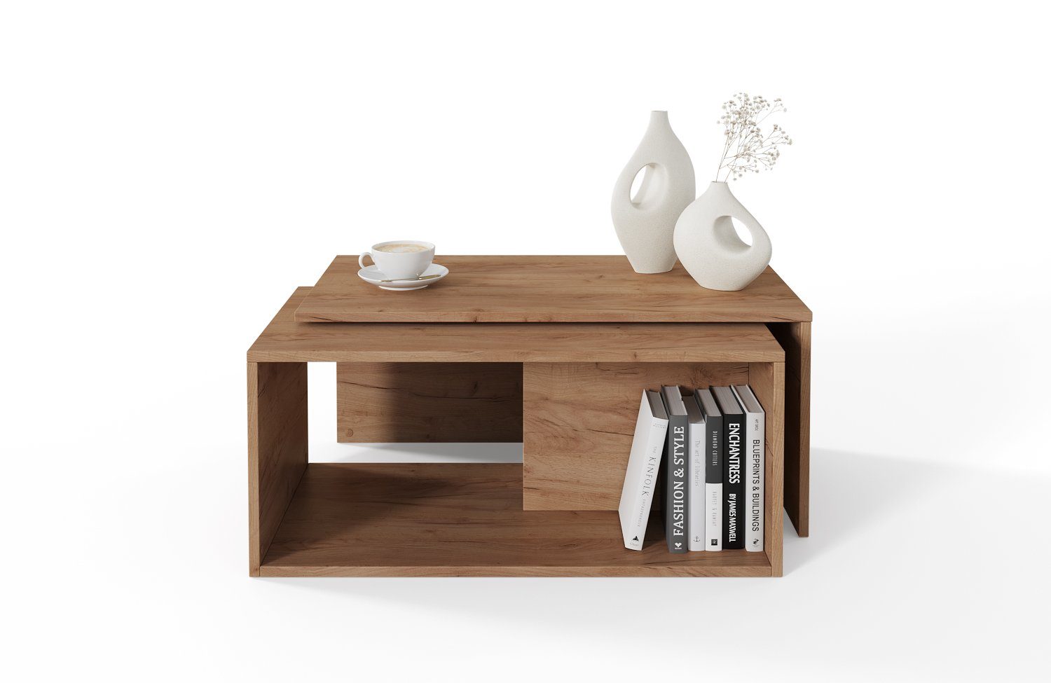 Platan Room Couchtisch Wohnzimmertisch 90x48x40 cm (2er Set), Kaffeetisch m günstig online kaufen