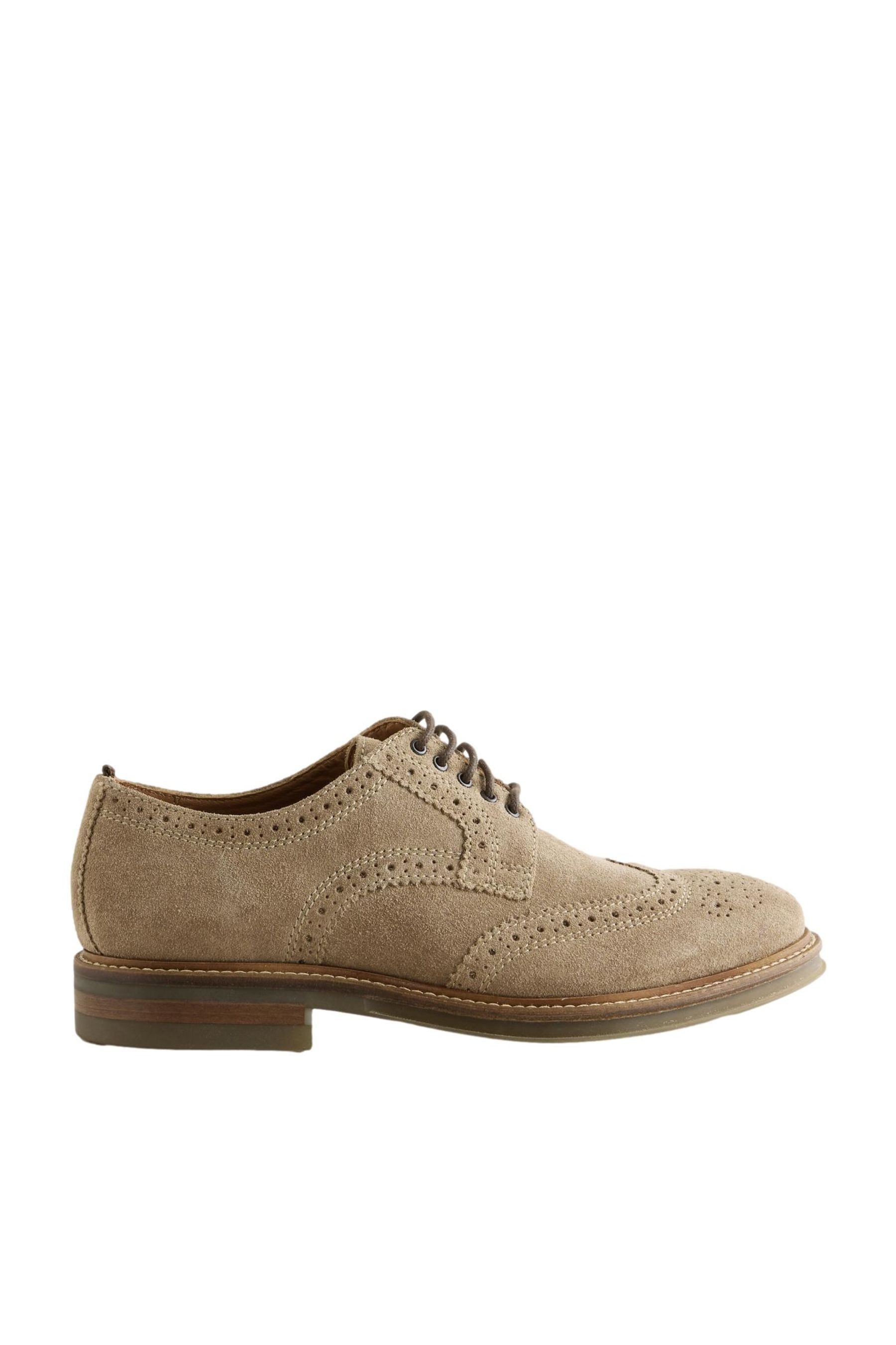 Brogues aus Veloursleder Budapester