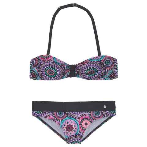 s.Oliver Bandeau-Bikini mit coolem Print