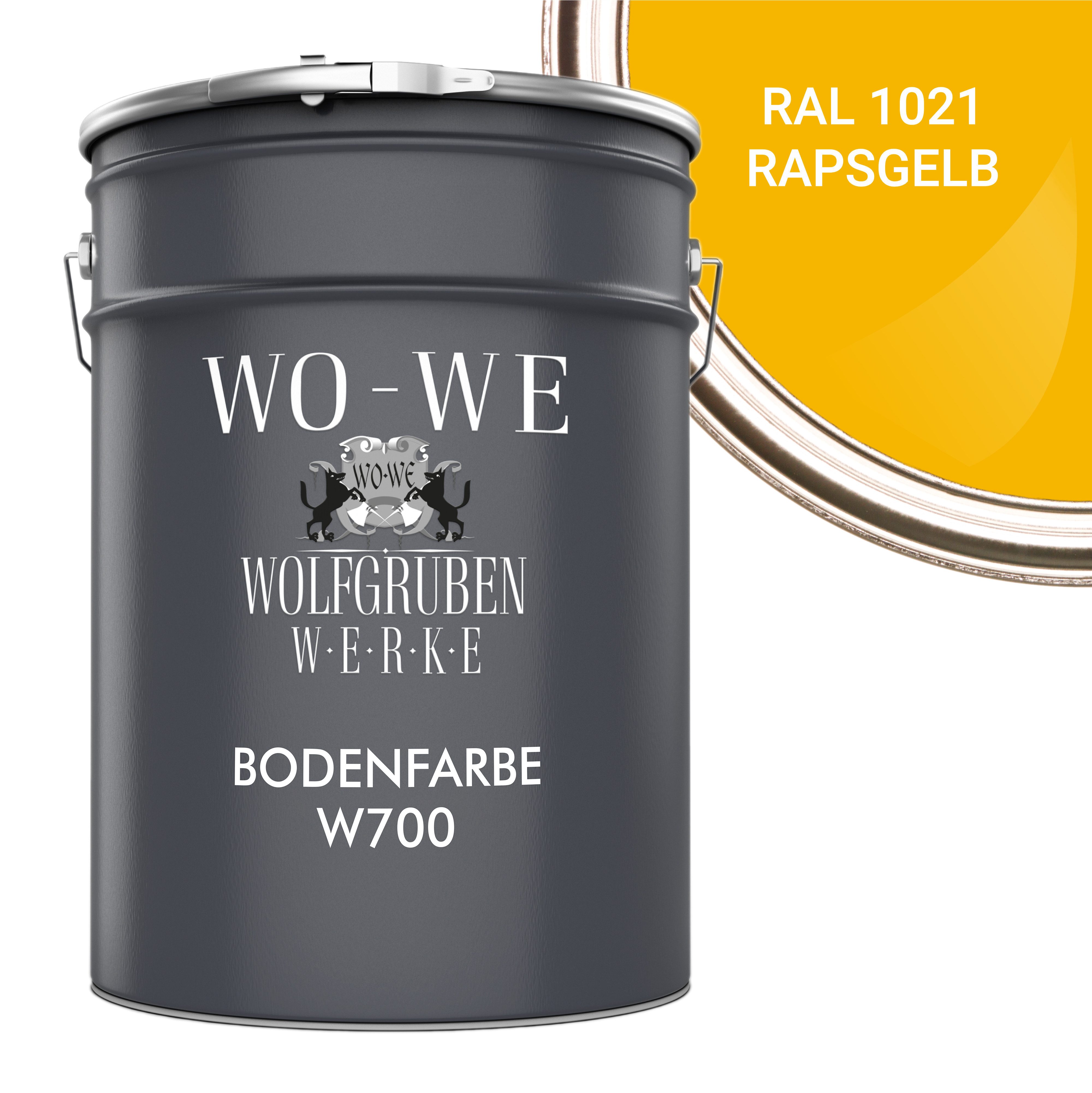 WO-WE Bodenversiegelung Betonfarbe Bodenfarbe Bodenbeschichtung W700, 1-10L, Seidenglänzend