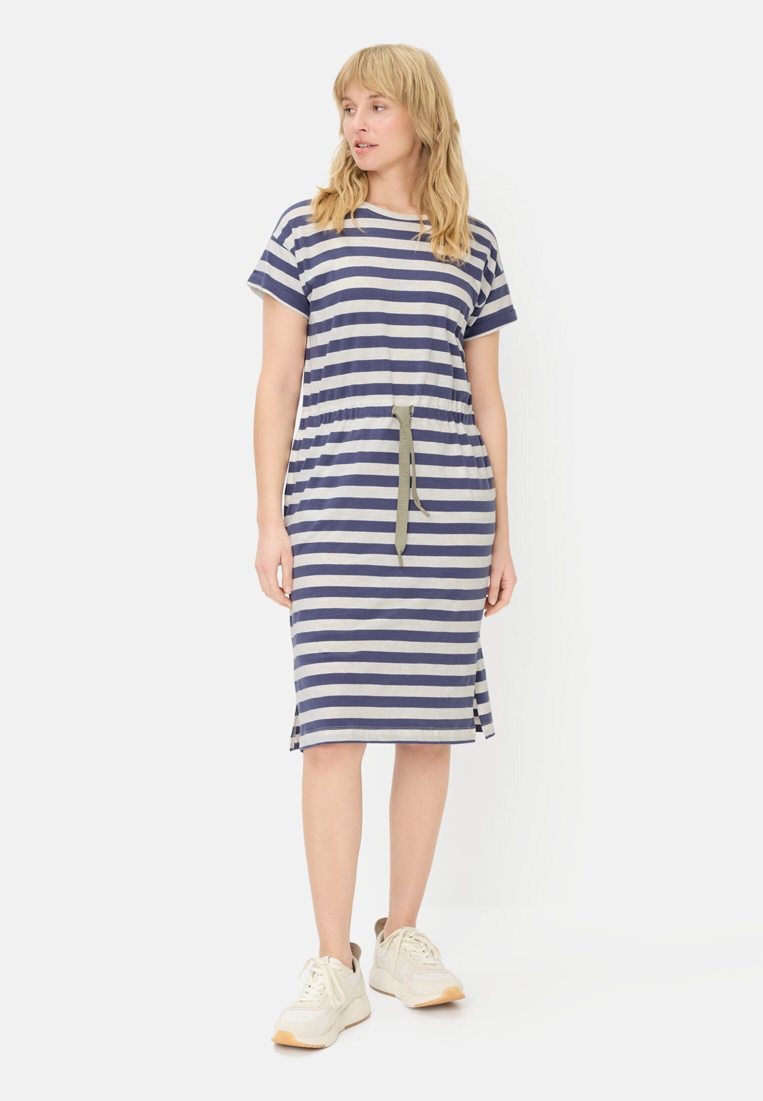camel active Shirtkleid mit Tunnelzug Kurzarm