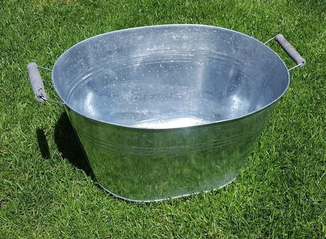 LB H&F Lilienburg Fertigteich Wanne Zink Metall Miniteich Teichwanne