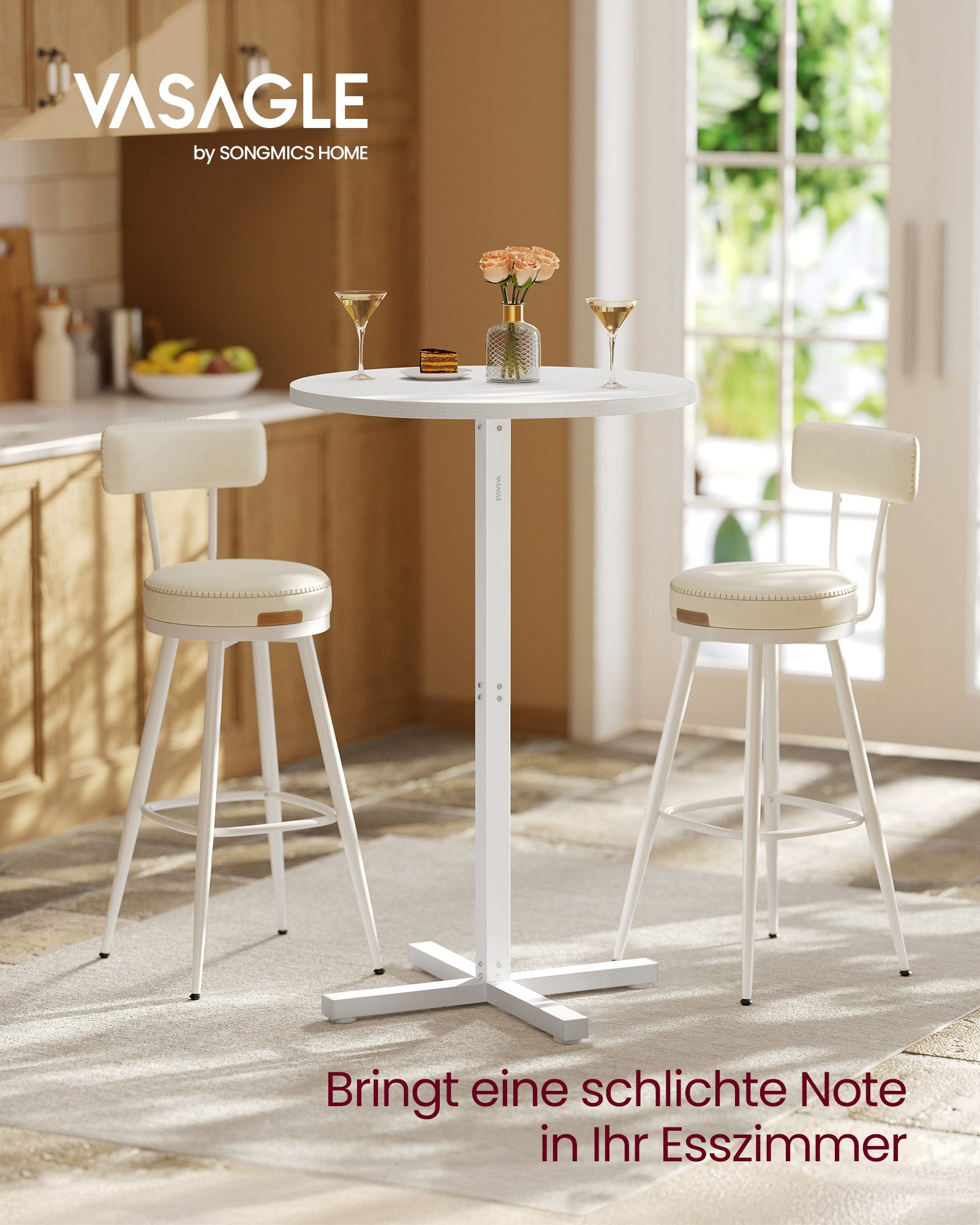 VASAGLE Bartisch Esstisch, Bartisch, Esstisch, Stehtisch, günstig online kaufen