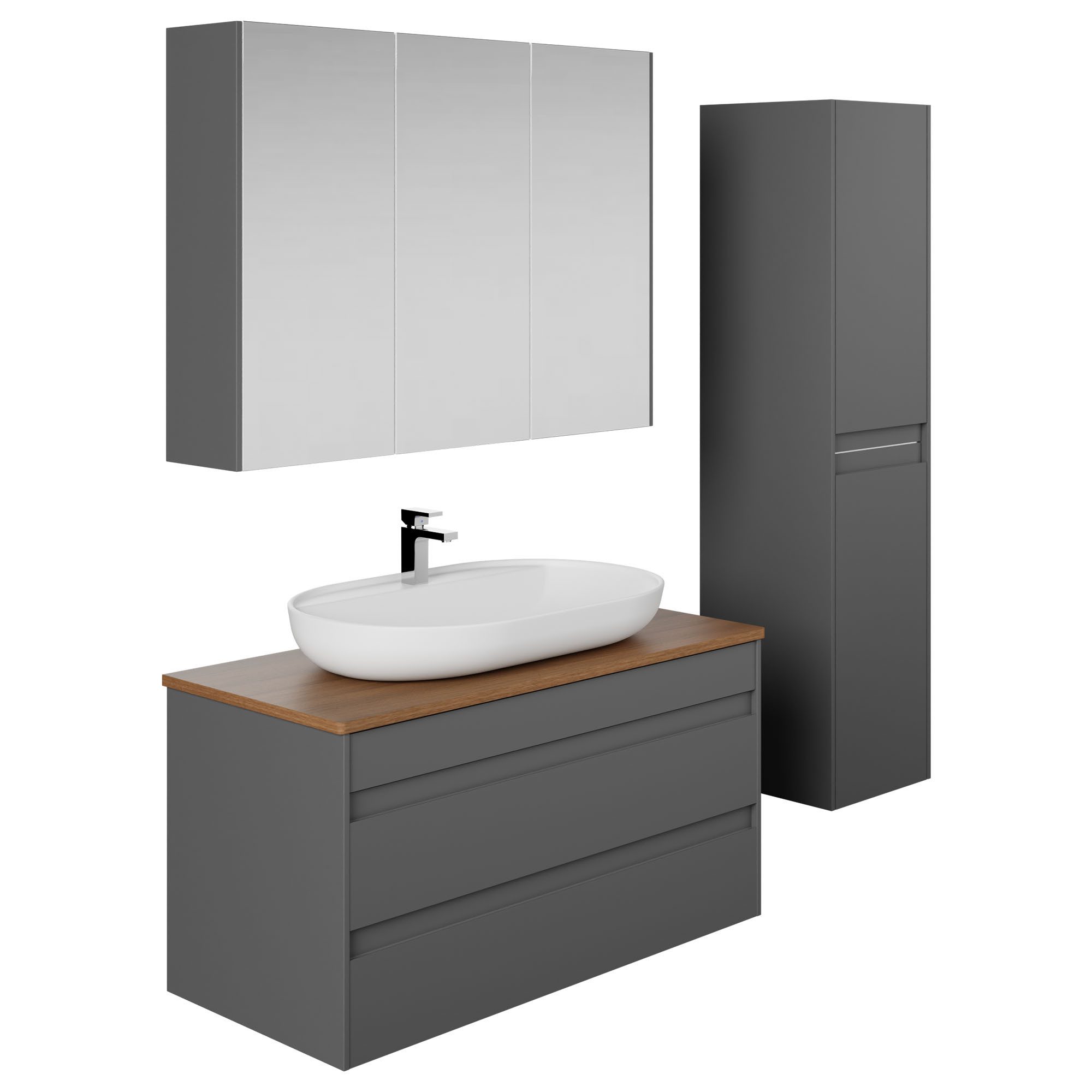 Karen Badmöbel-Set Badmöbel Set Lara Konsole, (Komplett-Set, Standartmäßig günstig online kaufen