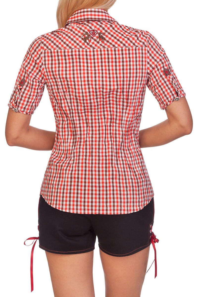 Spieth & Wensky Trachtenbluse Trachtenbluse - TURIN - rot