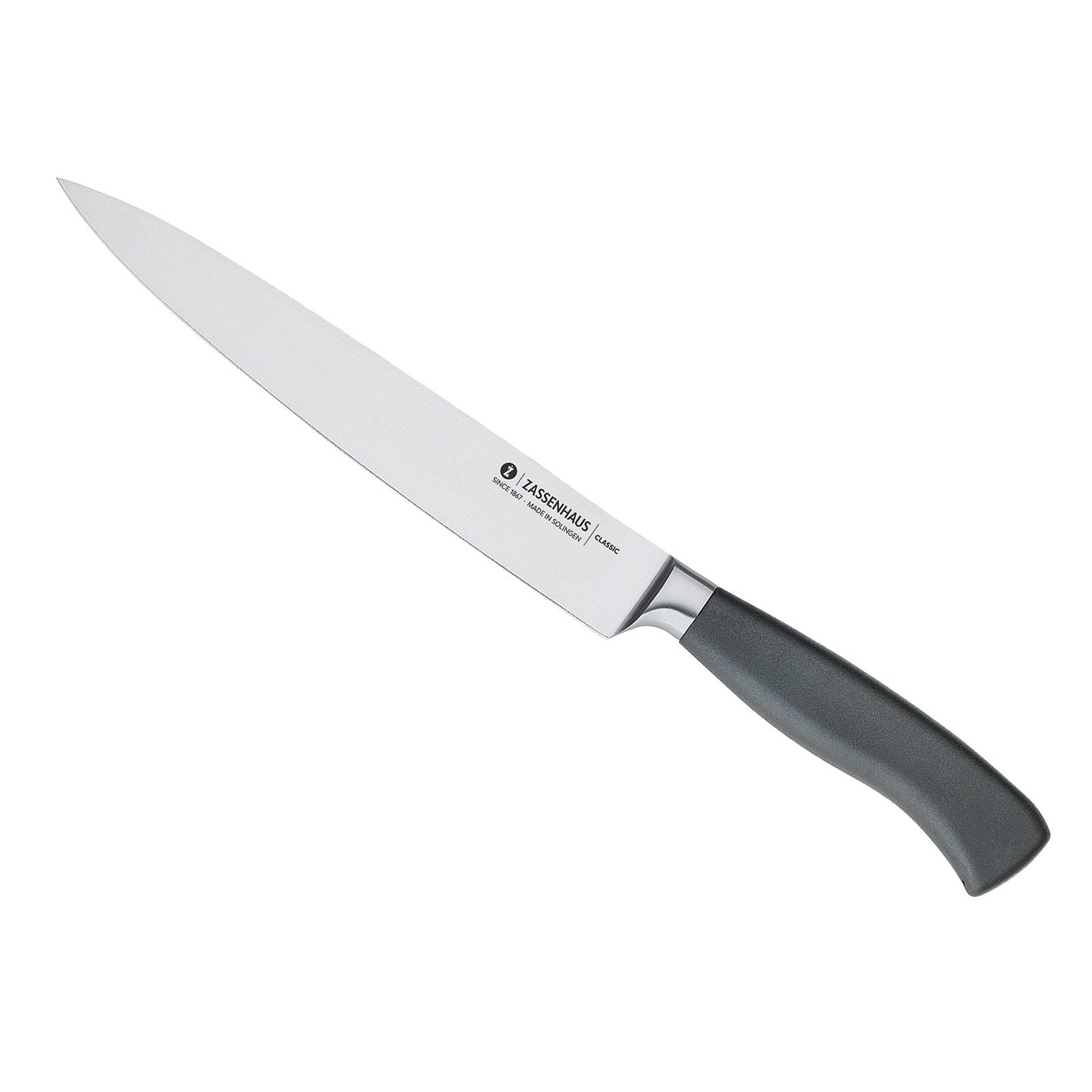 ZASSENHAUS Schinkenmesser Schinkenmesser 21 cm Classic, Küchenmesser Kunststoffgriff Solingen