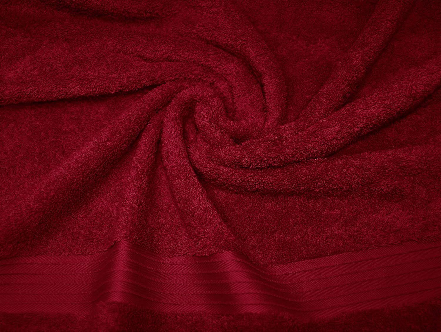 Lashuma Handtuch Linz, Frottee dunkelrot (1-St), Frottee cm Badetuch 100x150 Rot Rubin