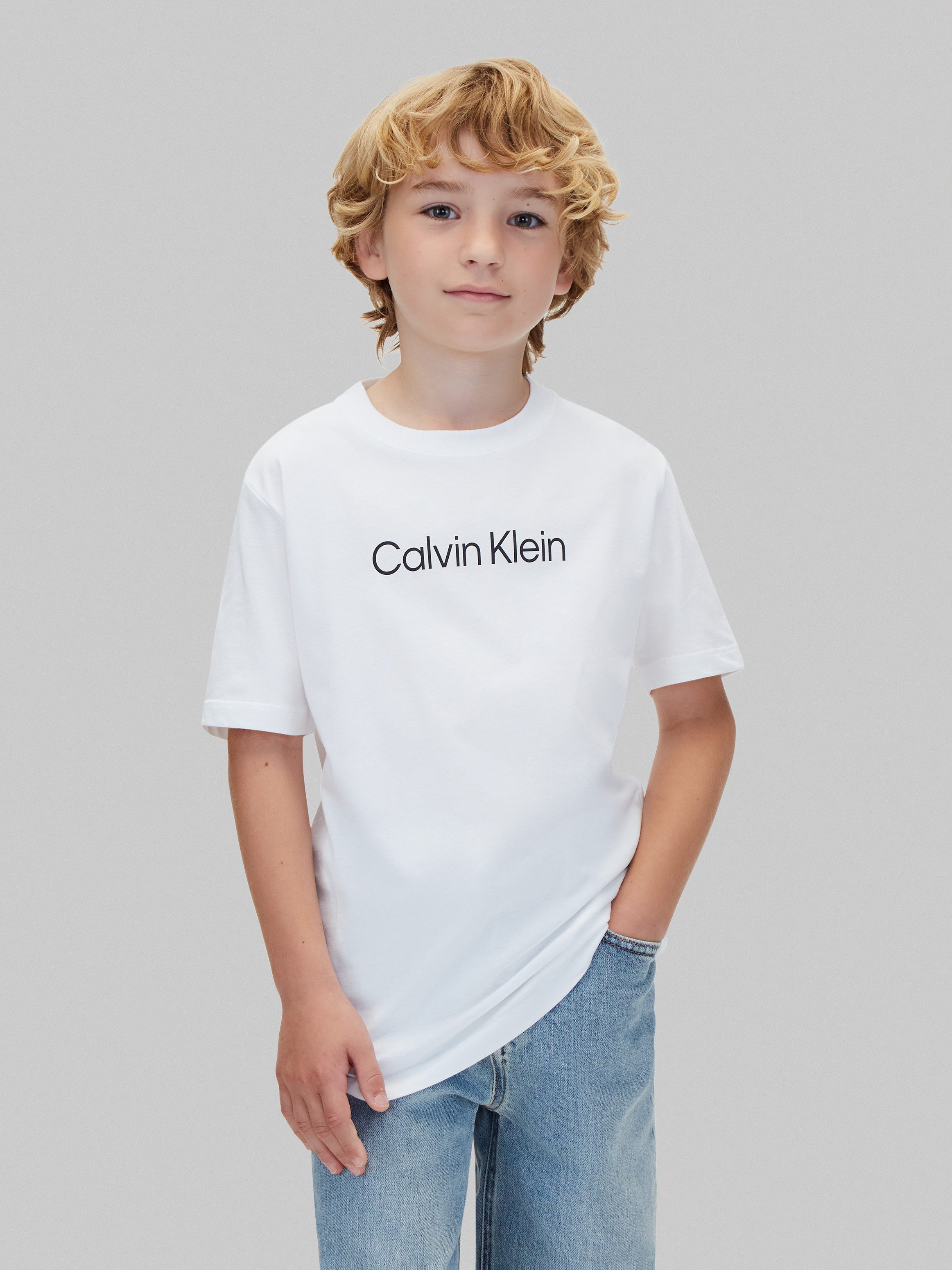 Calvin Klein Jeans T-Shirt INSTITUTIONAL 2-PACK T-SHIRT (2-tlg) Regular fit mit Rundhalsausschnitt