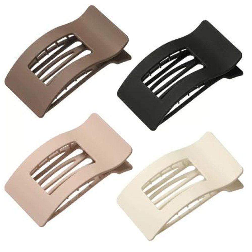 Coonoor Haarspange 4 Stück Flache Haarklammern,Matte Flat Claw Clip, für Dünnes Haar und Dickes Haar