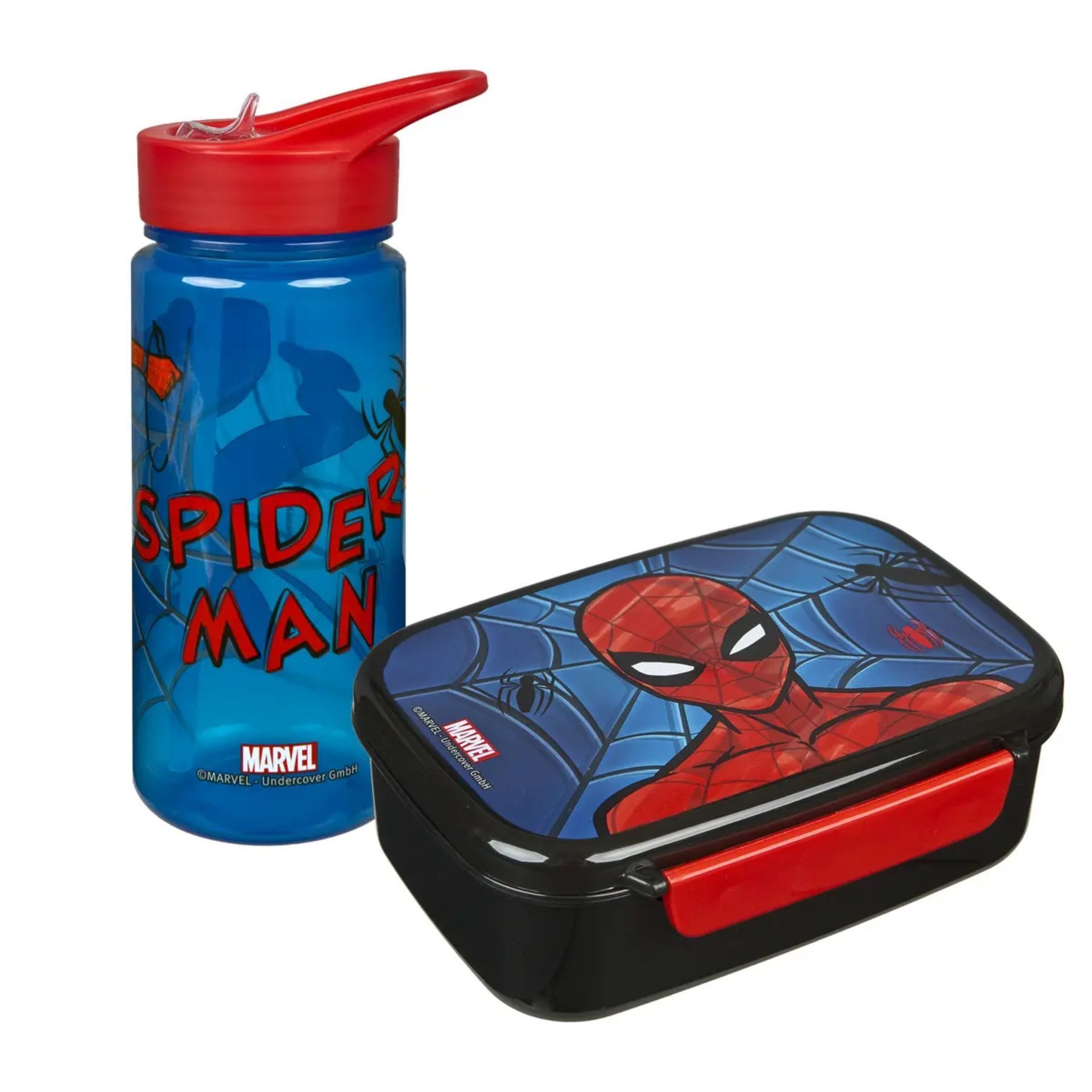Scooli Lunchbox Spider-Man, (Set, 2-tlg), mit Trinkflasche
