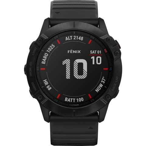 Garmin FENIX 6X Pro Smartwatch (3,56 cm/1,4 Zoll)