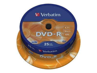 Verbatim DVD-Rohling DVD-R 25er Spindel 16x